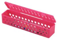 Zirc Steri-Container Standard, Neon Blue, 8-1/8" x 1-7/8" x 1-7/8", Holds 10-14 Instruments, 1/Pk, 50Z900N - Steri-Containers – Standard, 8-1/8" x 1-7/8" x 1-7/8" - Vibrant Blue - Image 1