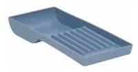 Zirc #16 Blue Cabinet Tray Hand Instruments, Deep Well, 7-3/4" x 3-3/4" x 1", Autoclavable, 20Z202B - #16 Blue Cabinet Tray Hand Instruments (Deep Well) - Image 1
