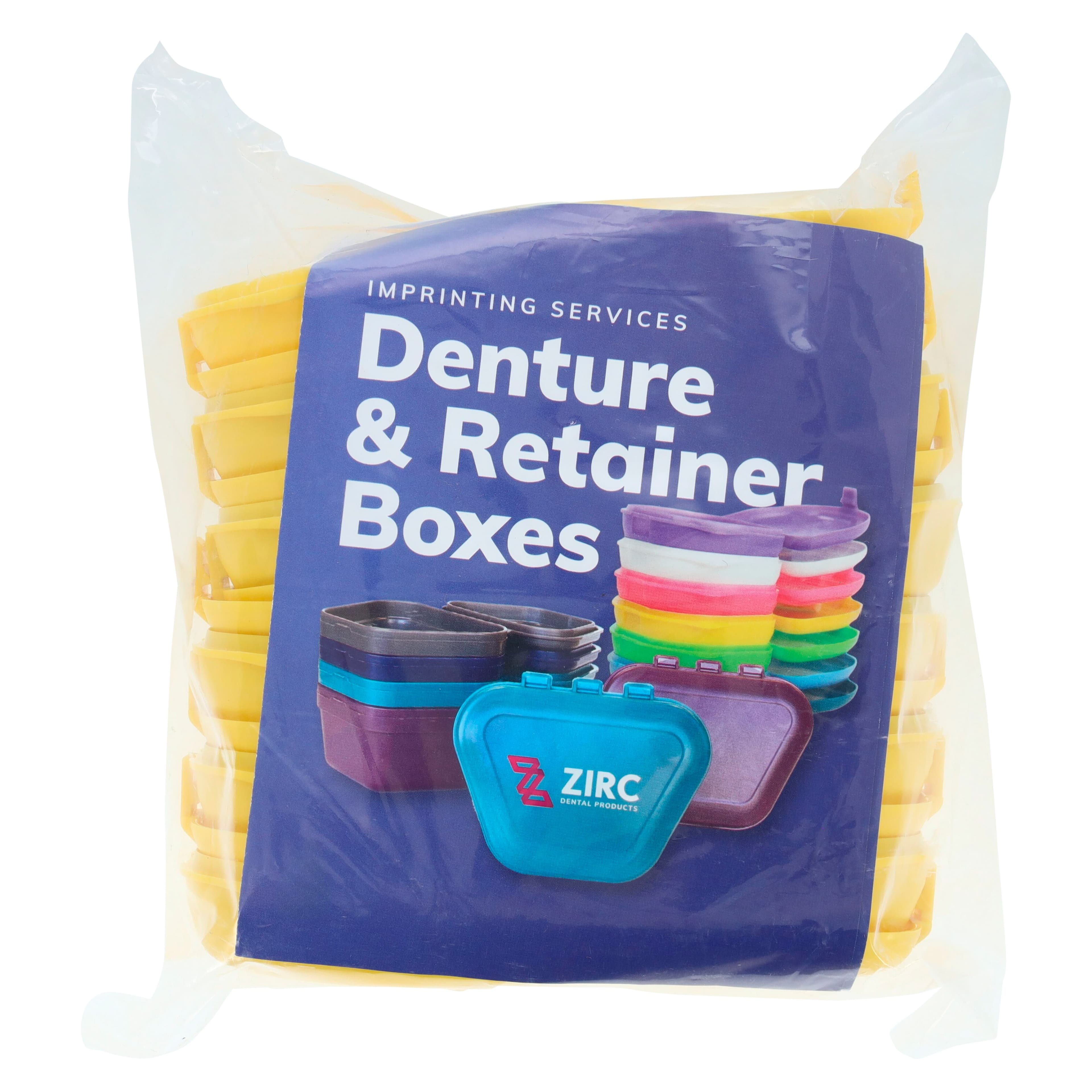 Zirc Dental Neon Yellow Retainer Box, 1" Deep, 12/Box thumbnail 3