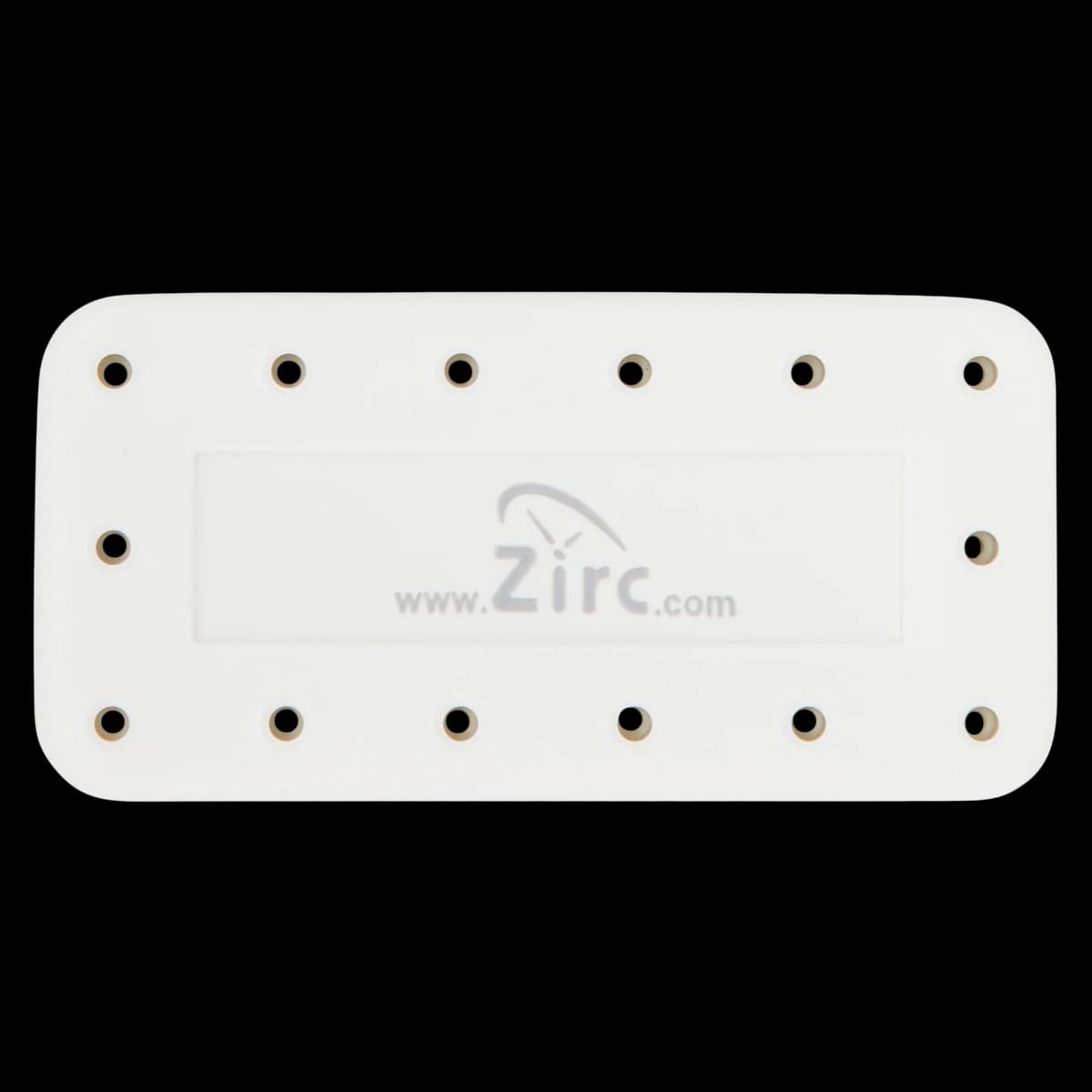 Zirc 14-Hole Magnetic Bur Block, White, 50Z403A - White 14-Hole Magnetic Bur Block - Image 1