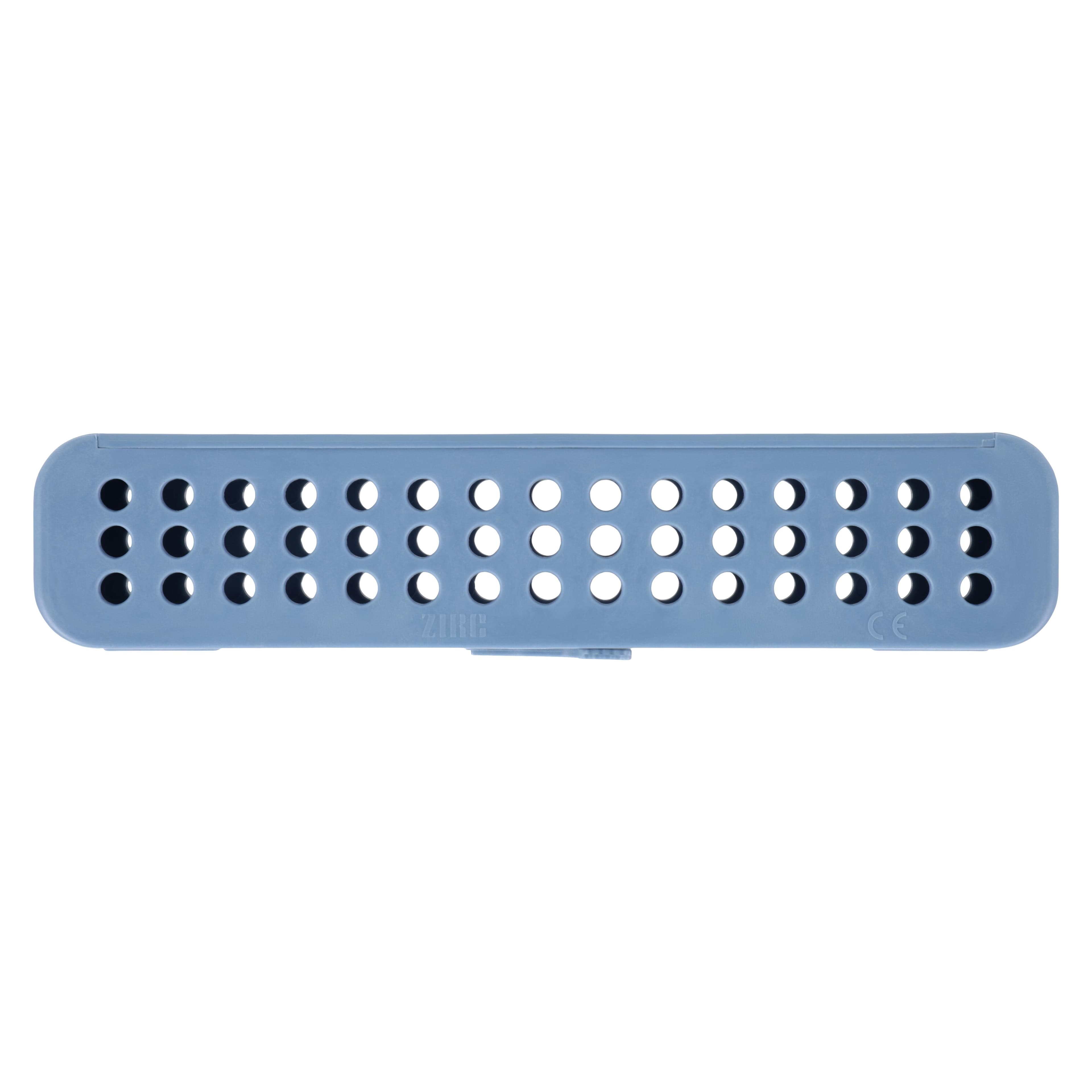 Zirc Compact Steri-Container, Blue, 7-1/8" x 1-1/2" x 1-1/2", Holds 8-12 Instruments, Autoclavable, 50Z905B thumbnail 5