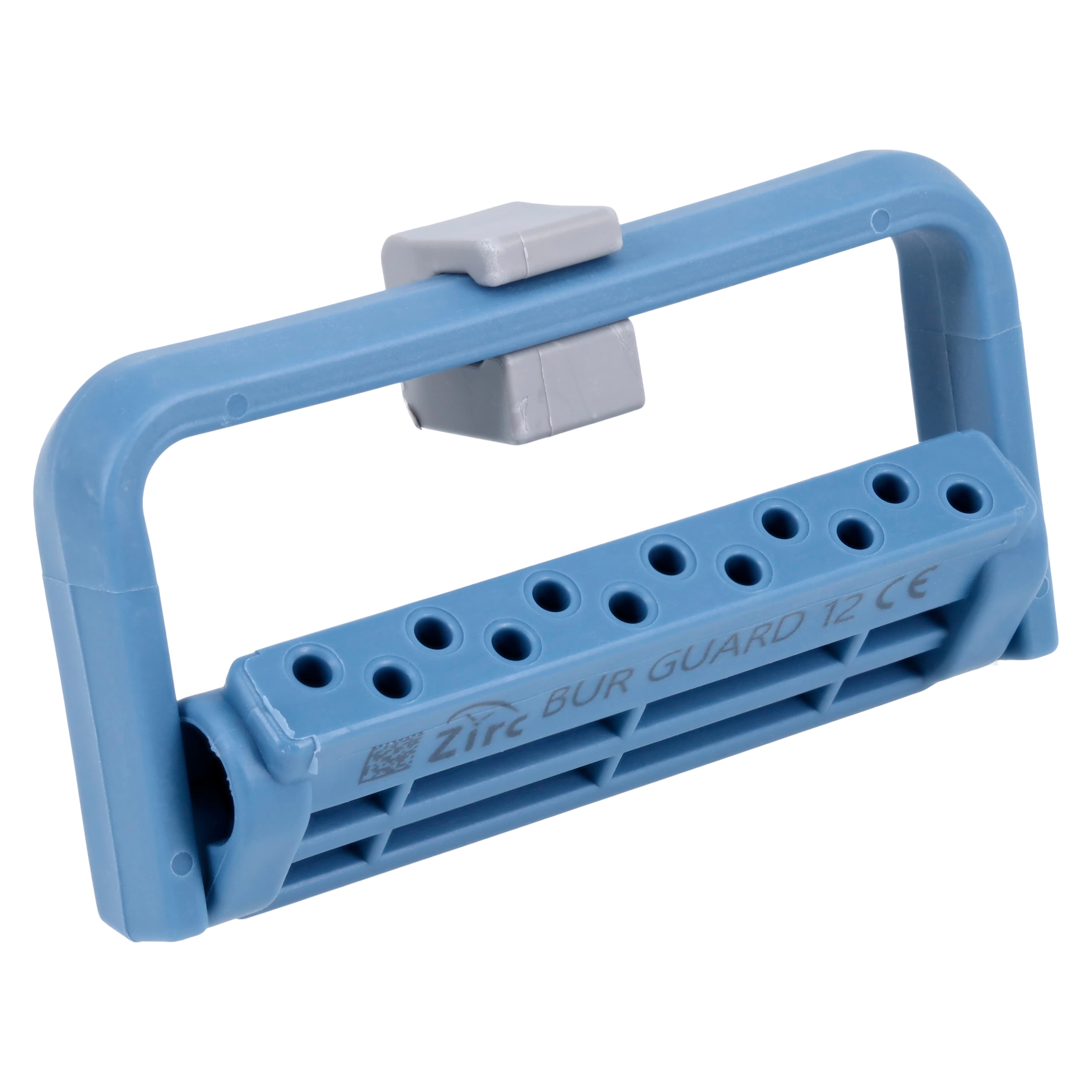 Zirc Steri-Bur Guard, 12-Hole, Blue, Autoclavable, 1/Pk, 50Z406B - Blue 12-Hole Steri-Bur Guard - Image 1
