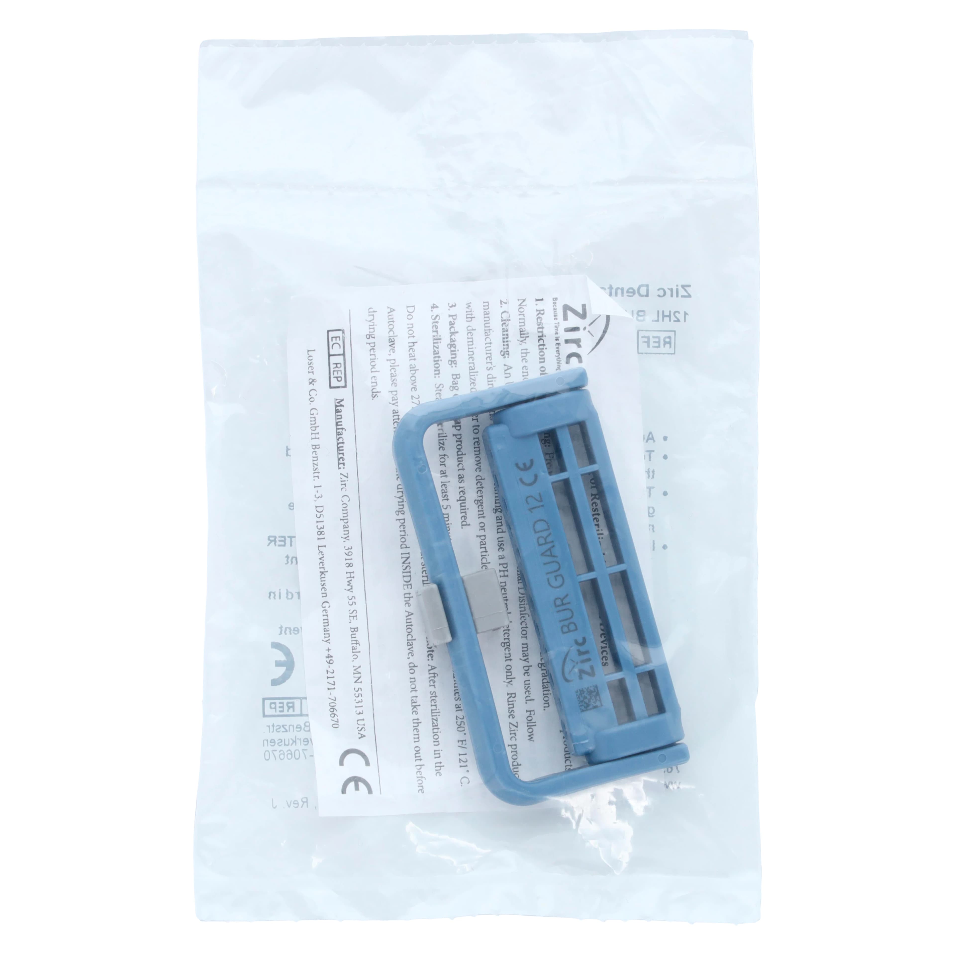 Zirc Steri-Bur Guard, 12-Hole, Blue, Autoclavable, 1/Pk, 50Z406B thumbnail 3