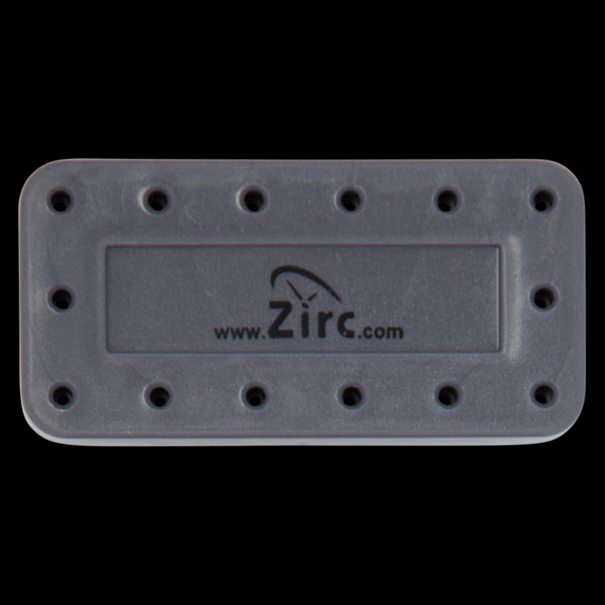 Zirc 14-Hole Magnetic Bur Block, Gray, 1 Each, 50Z403I - Grey 14-Hole Magnetic Bur Block - Image 1