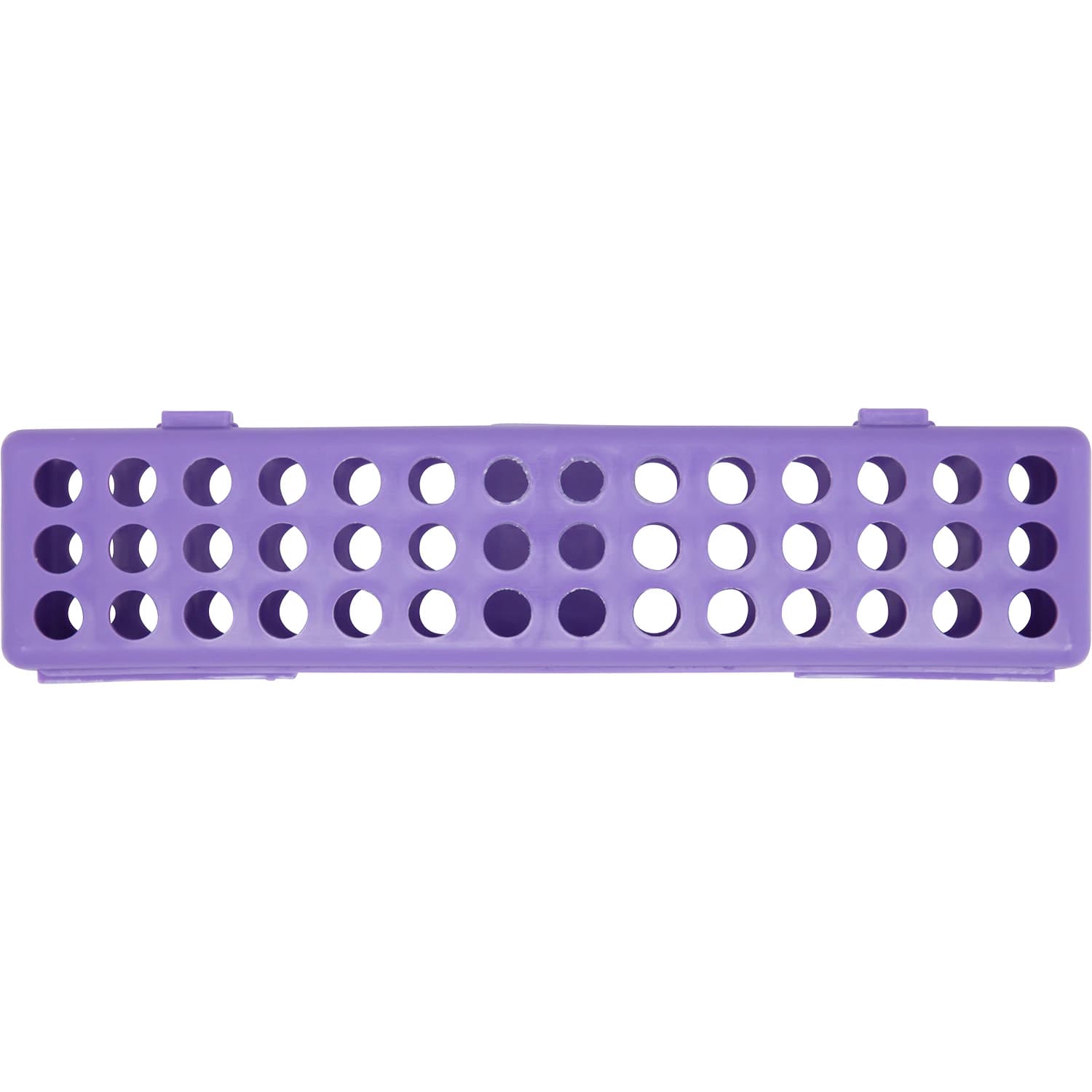 Zirc Steri-Container Standard, Neon Purple, 8-1/8" x 1-7/8" x 1-7/8", Holds 10-14 Instruments, 1/Pk, 50Z900R - Steri-Containers – Standard, 8-1/8" x 1-7/8" x 1-7/8" - Vibrant Purple - Image 1