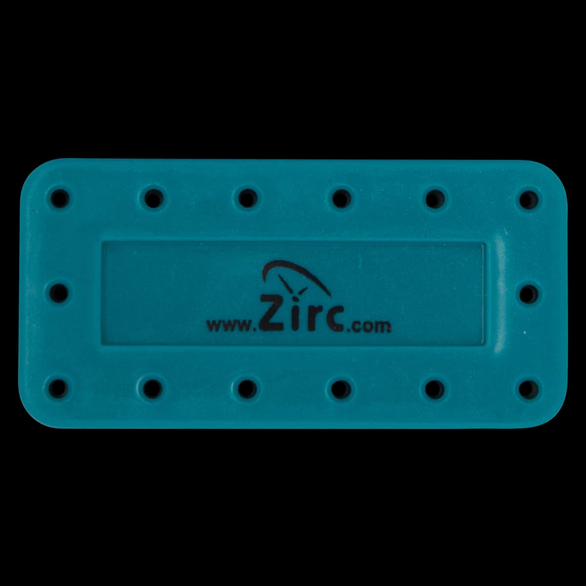 Zirc 14-Hole Magnetic Bur Block, Teal, 50Z403J, 1/Pk - Teal 14-Hole Magnetic Bur Block - Image 1