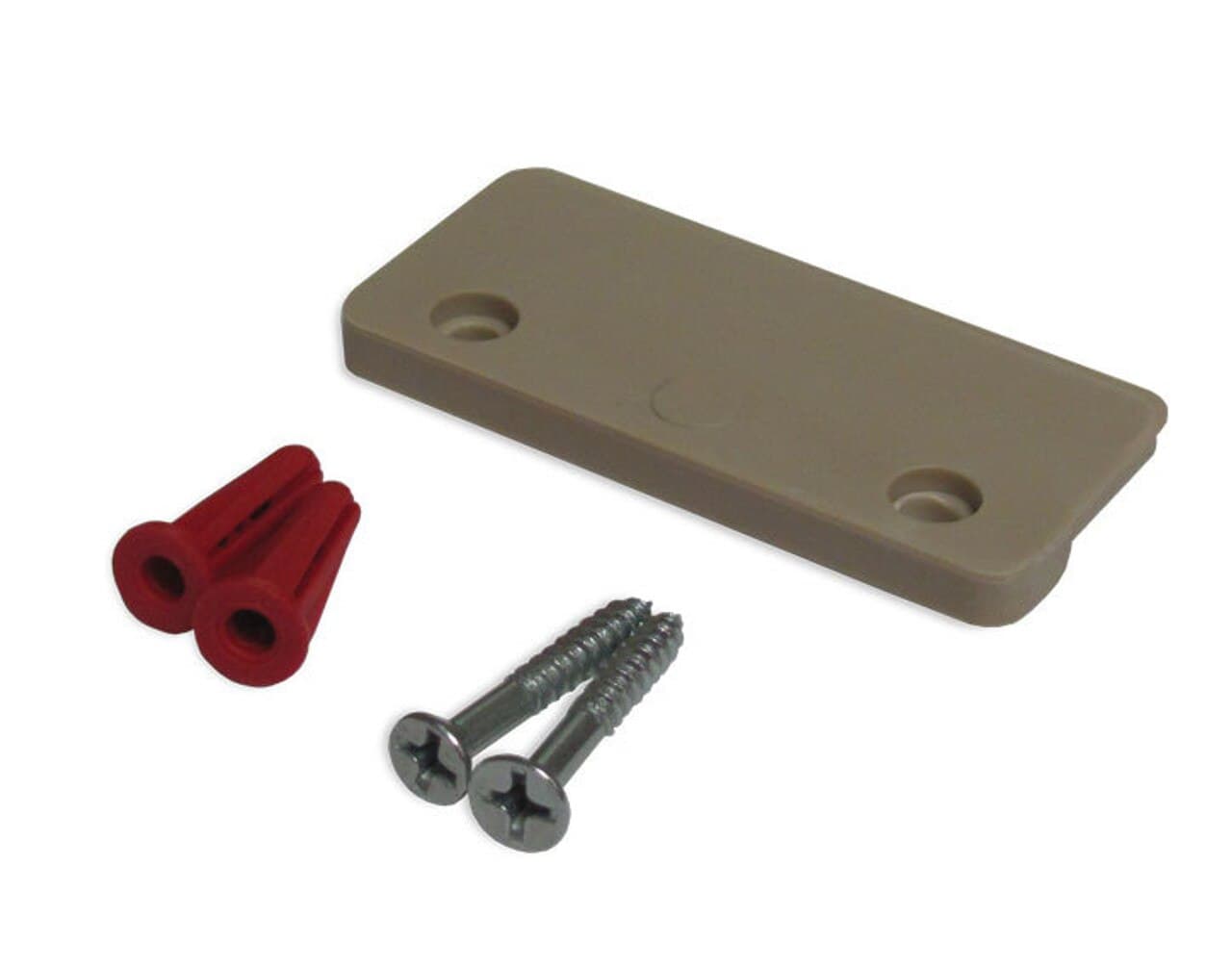 Zirc Dental Handi-Hopper Slotted Mounting Bracket, Gray, 2.25" x 0.25" x 1" - Grey Handi Hopper Bracket - Image 1