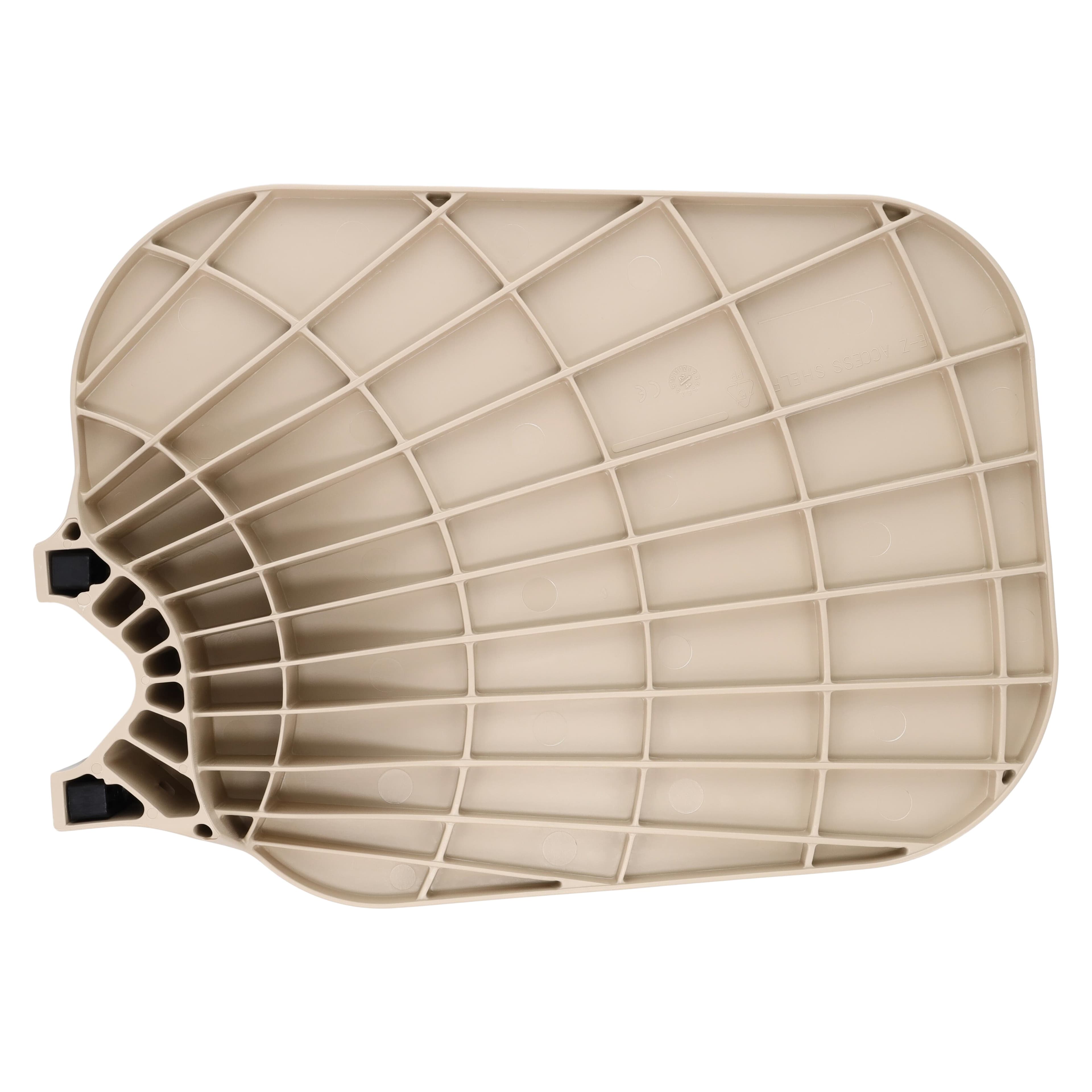 Zirc E-Z Access Shelf with Microban, Beige, 16-1/2" x 10" x 2-1/4", 20Z420-G thumbnail 3