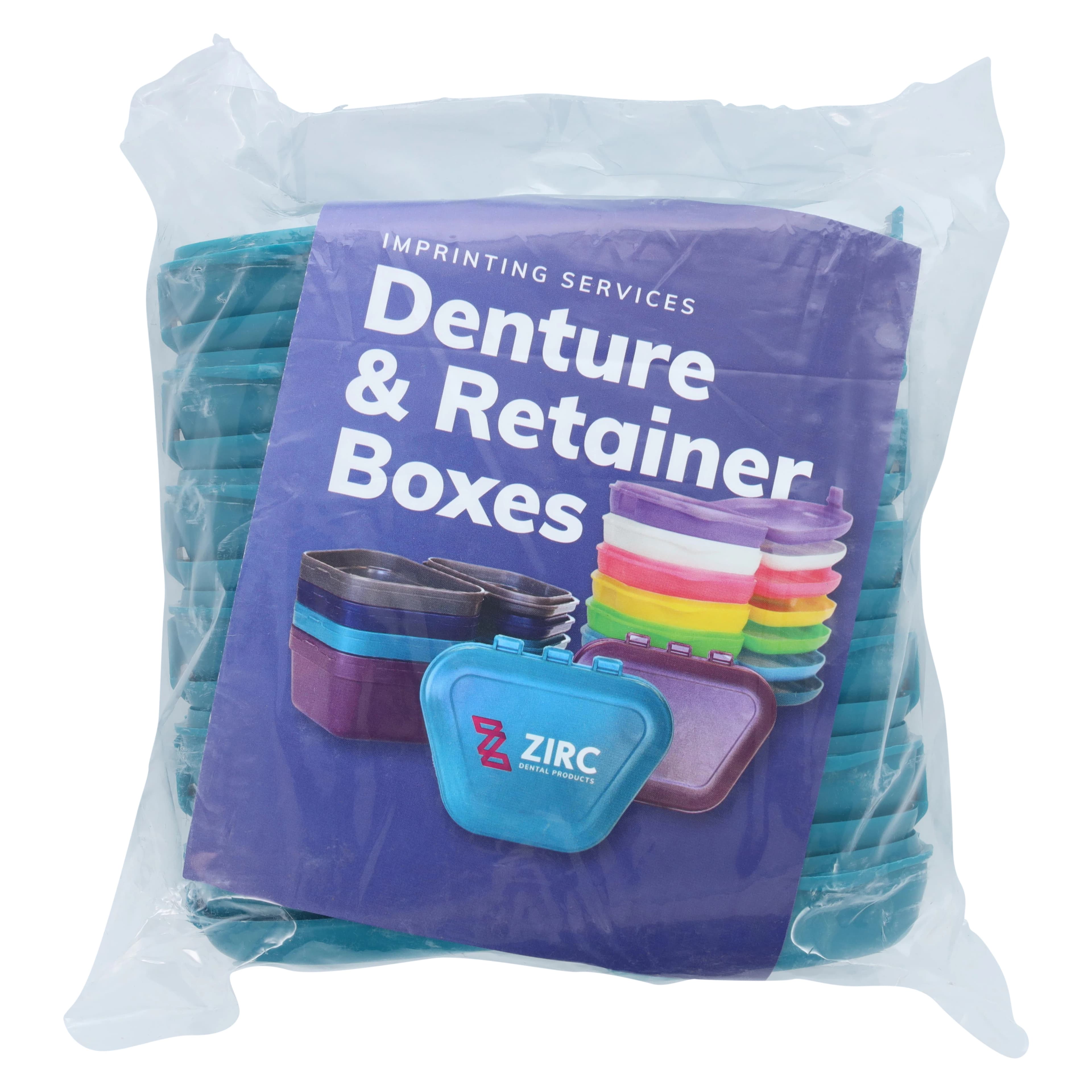 Zirc Dental Retainer Box, 1" Deep, Teal, 12/Pack, 25R500J thumbnail 3
