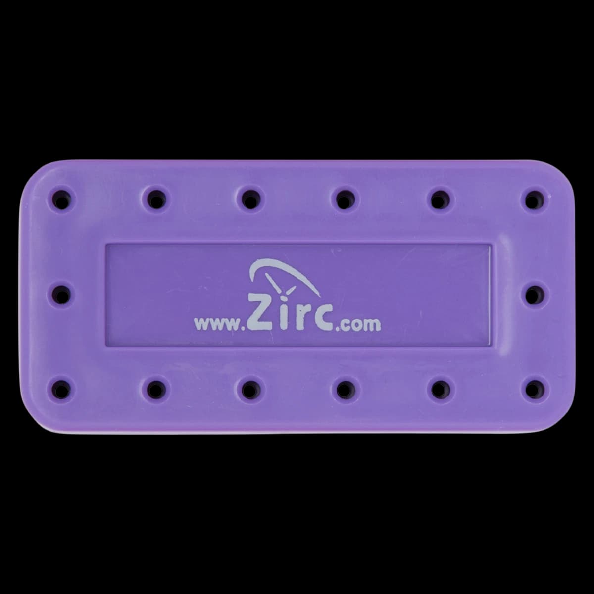Zirc 14-Hole Magnetic Bur Block, Neon Purple, 50Z403R, 1/Pk - Neon Purple 14-Hole Magnetic Bur Block - Image 1
