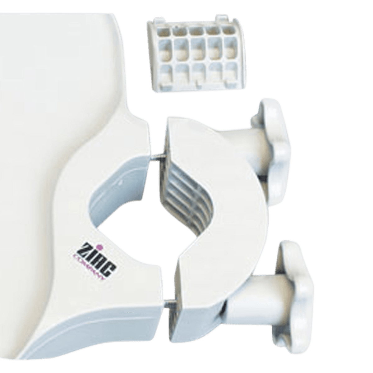 Zirc E-Z Access Shelf Adapter, White, for Posts 1-3/8" to 2-3/4", 20Z422A - E-Z Access Shelf Adapter White, 20Z422A - Image 1