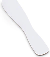 Mighty Mixer Alginate & Plaster Spatula, White Plastic, Single End, 50Z501 - White Mighty Mixer Spatula - Image 1