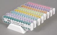 Zirc E-Z ID Instrument Rings, Small, Neon Blue, 25/Pack, 70Z100N - Neon Blue E-Z ID Rings Small Pack of 25 - Image 1