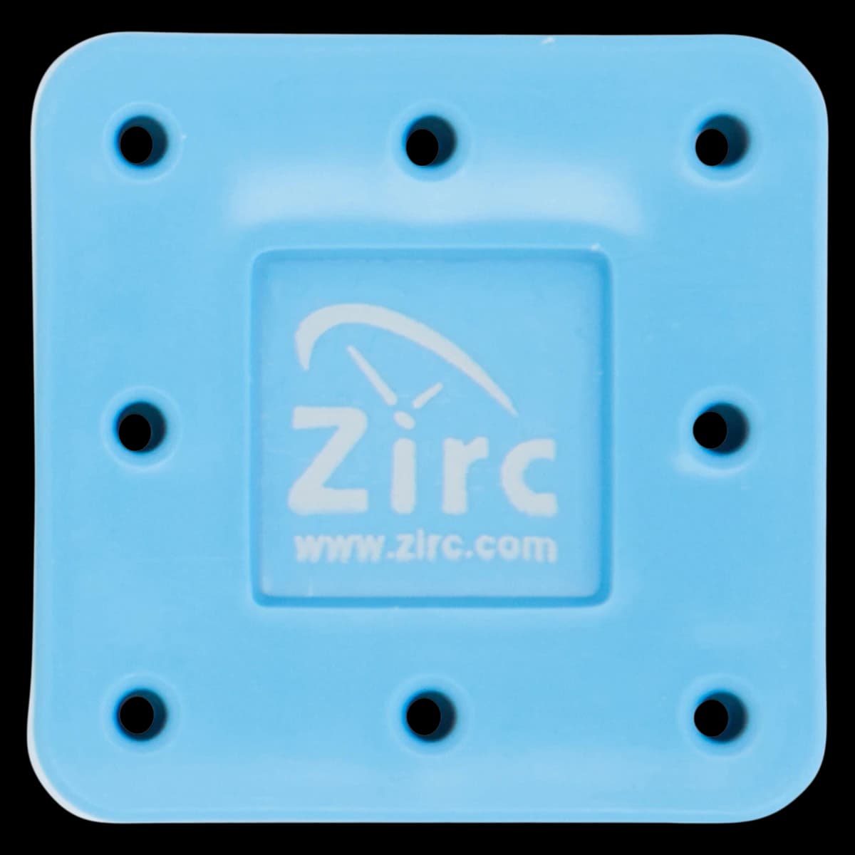 Zirc 8-Hole Magnetic Bur Block, Neon Blue, Fits FG/RA/HP, Autoclavable, 1 Each, 50Z400N - Neon Blue 8-Hole Magnetic Bur Block - Image 1