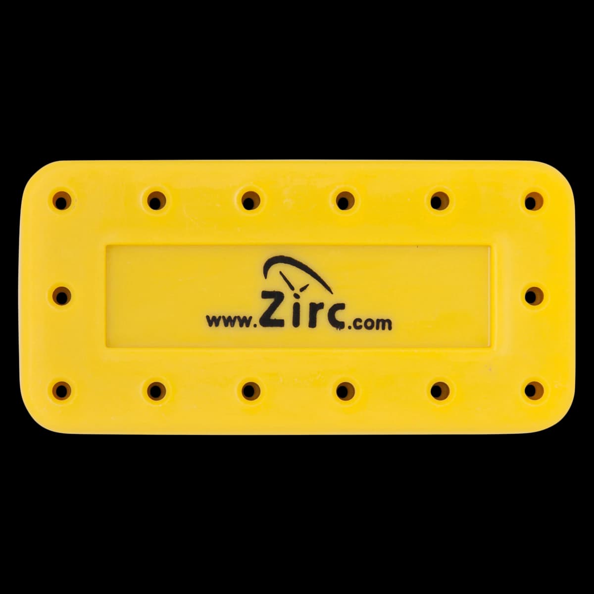 Zirc 14-Hole Magnetic Bur Block, Neon Yellow, 50Z403O, 1/Pk - Neon Yellow 14-Hole Magnetic Bur Block - Image 1