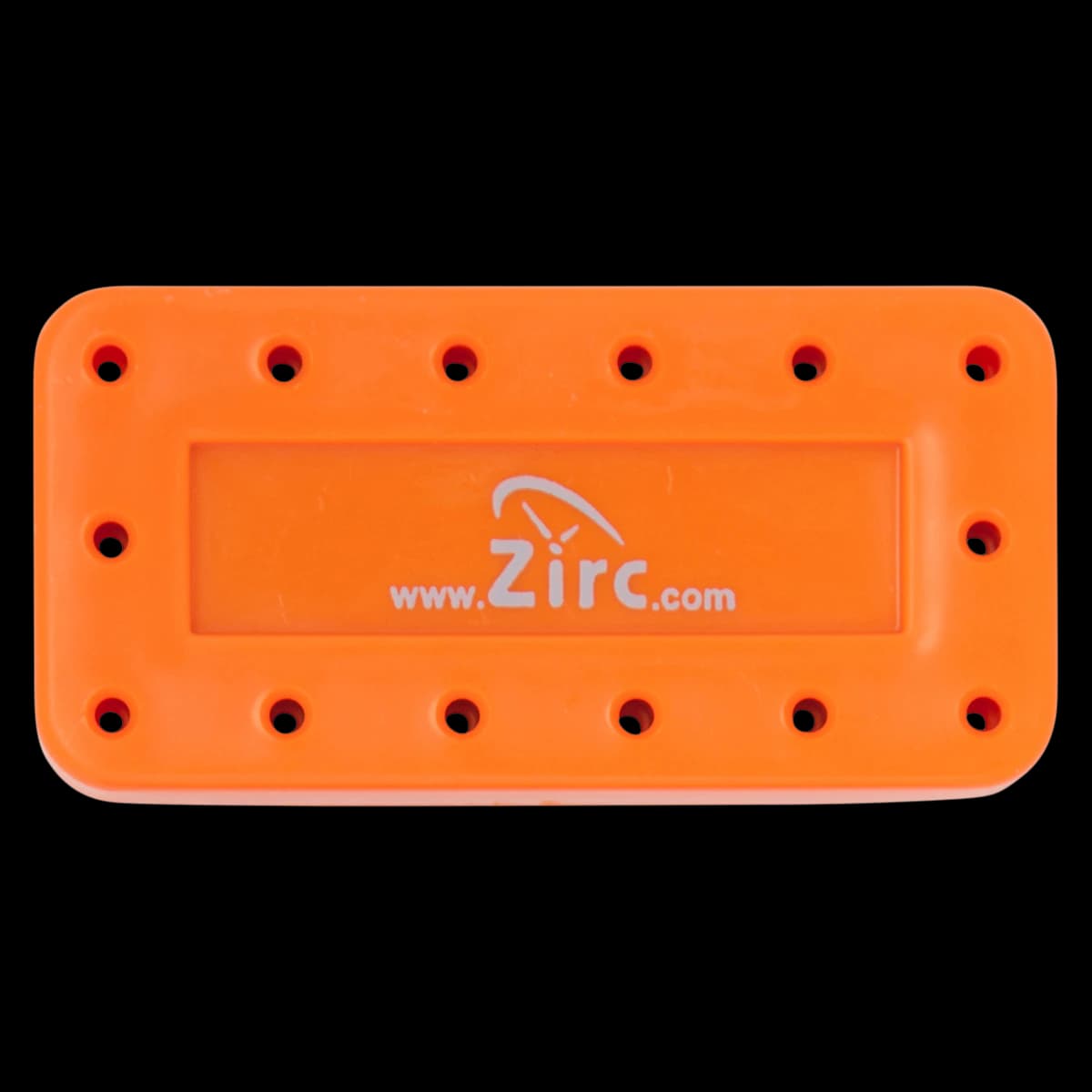 Zirc 14-Hole Magnetic Bur Block, Neon Orange, 50Z403Q, 1/Pk - Neon Orange 14-Hole Magnetic Bur Block - Image 1