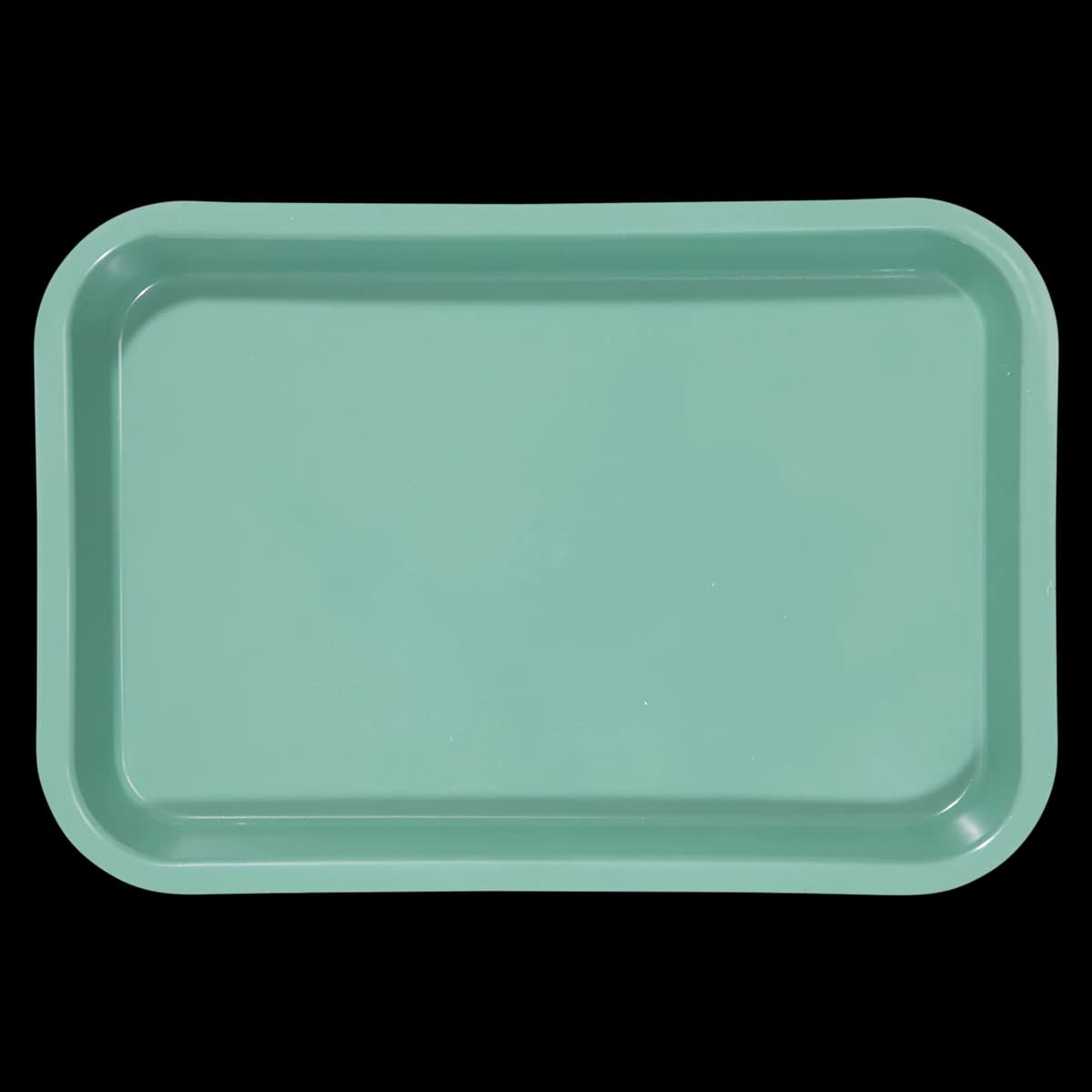 Zirc Mini Flat Setup Tray, Green, 9-3/8" x 6-3/8" x 7/8", 1/Pk, 20Z101D - Green Mini Tray - Image 1