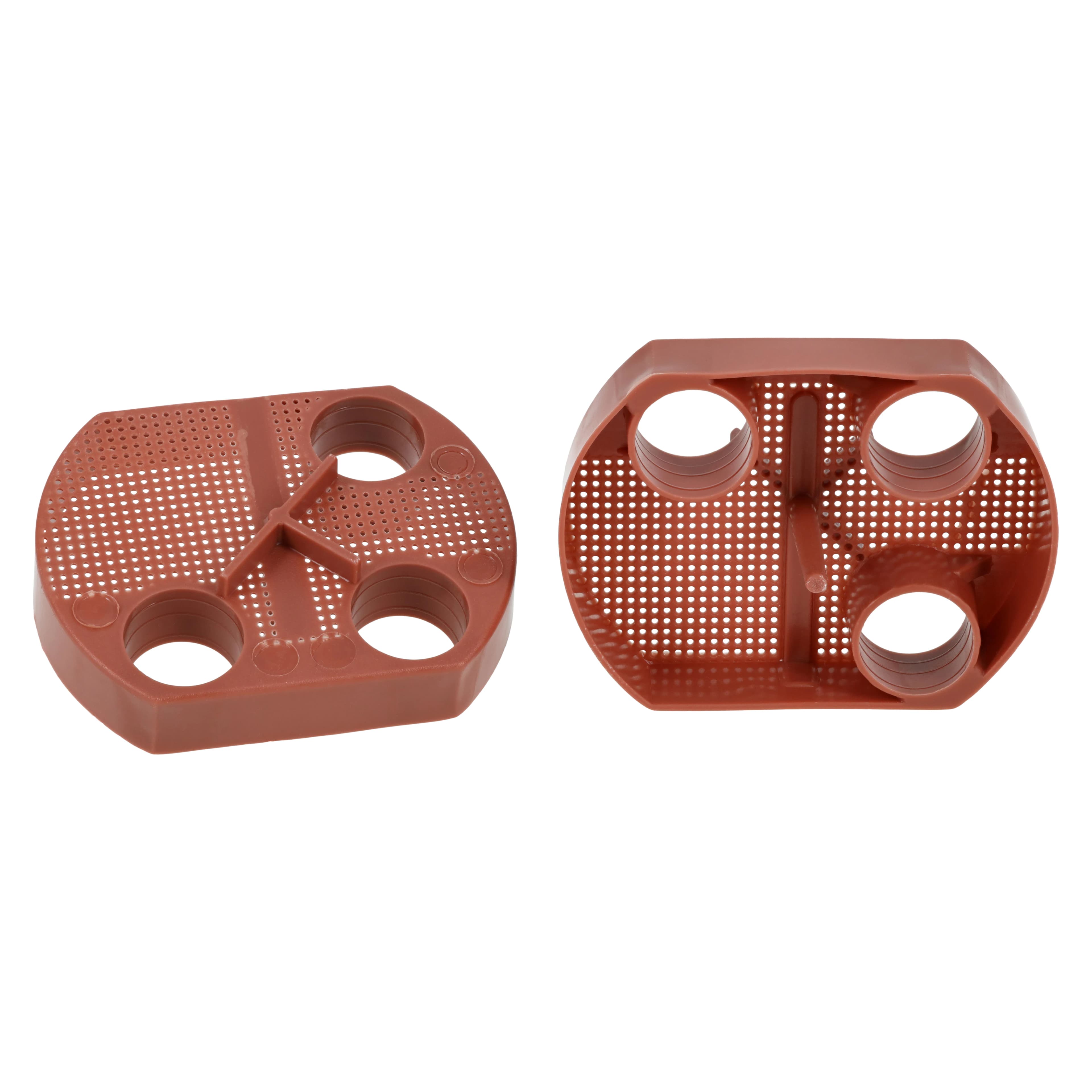 Zirc Dispos-A-Screen Evacuation Traps, Coral, 2-5/8" Diameter, 144/Pack, #51Z050V - Coral Dispos-A-Screen Traps 2-5/8" Pack of 144 - Image 1