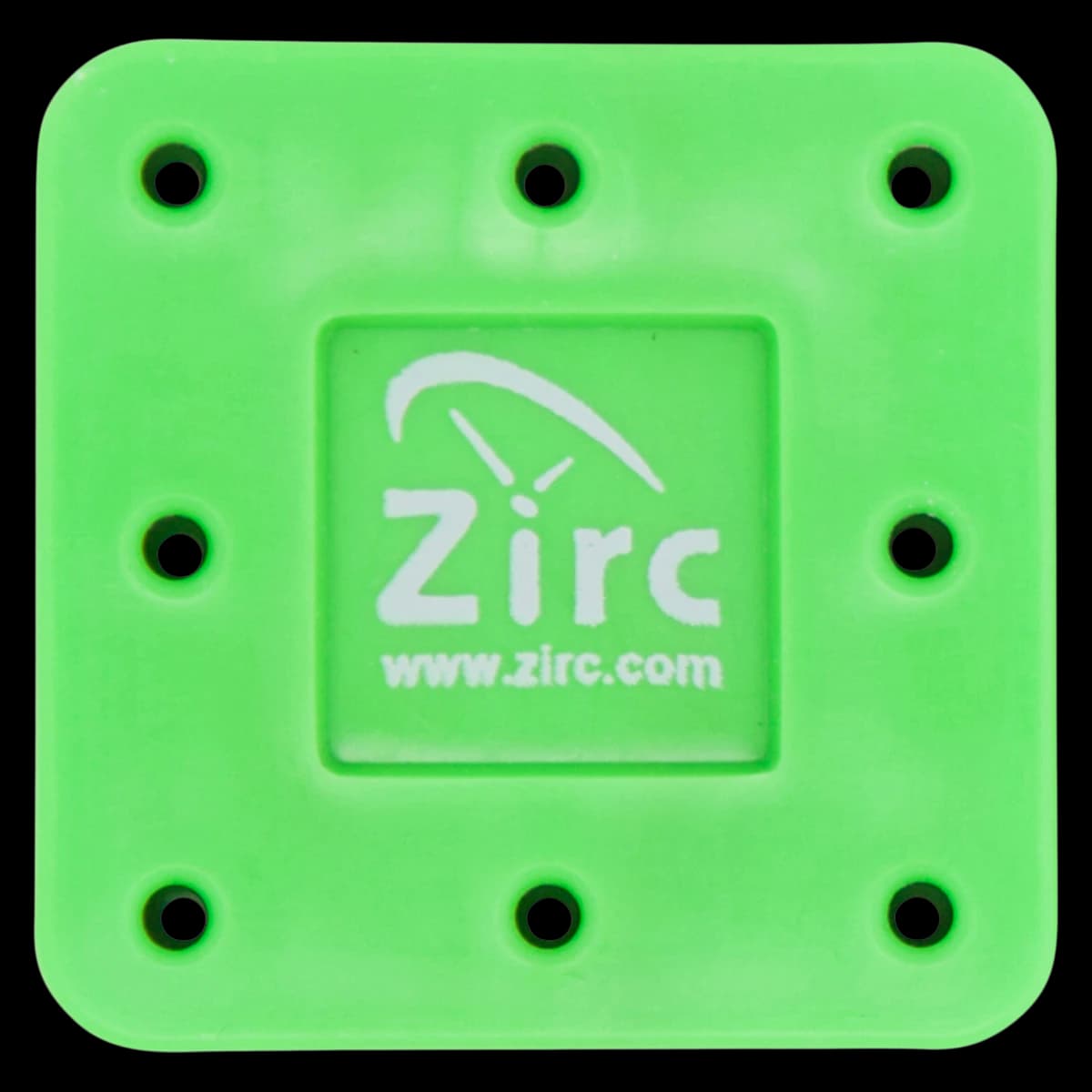Zirc 8-Hole Magnetic Bur Block, Neon Green, Fits FG/RA/HP Burs, Autoclavable, 1 Each, 50Z400P - Neon Green 8-Hole Magnetic Bur Block - Image 1