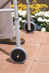 Guardian Walker Wheels Gray Heel Replacement, 1 Pair - Walker Wheels Gray Heel - Image 1