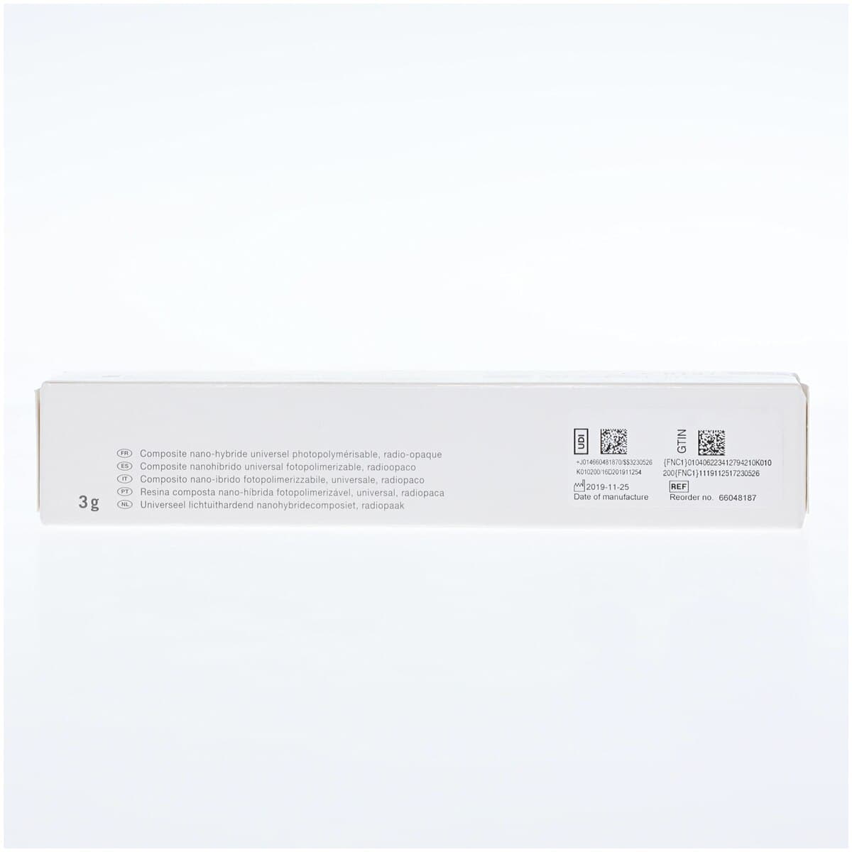 Venus Pearl Nanohybrid Composite Syringe Refill, Shade C3, 3 g, 1/Pk, 66048187 thumbnail 3