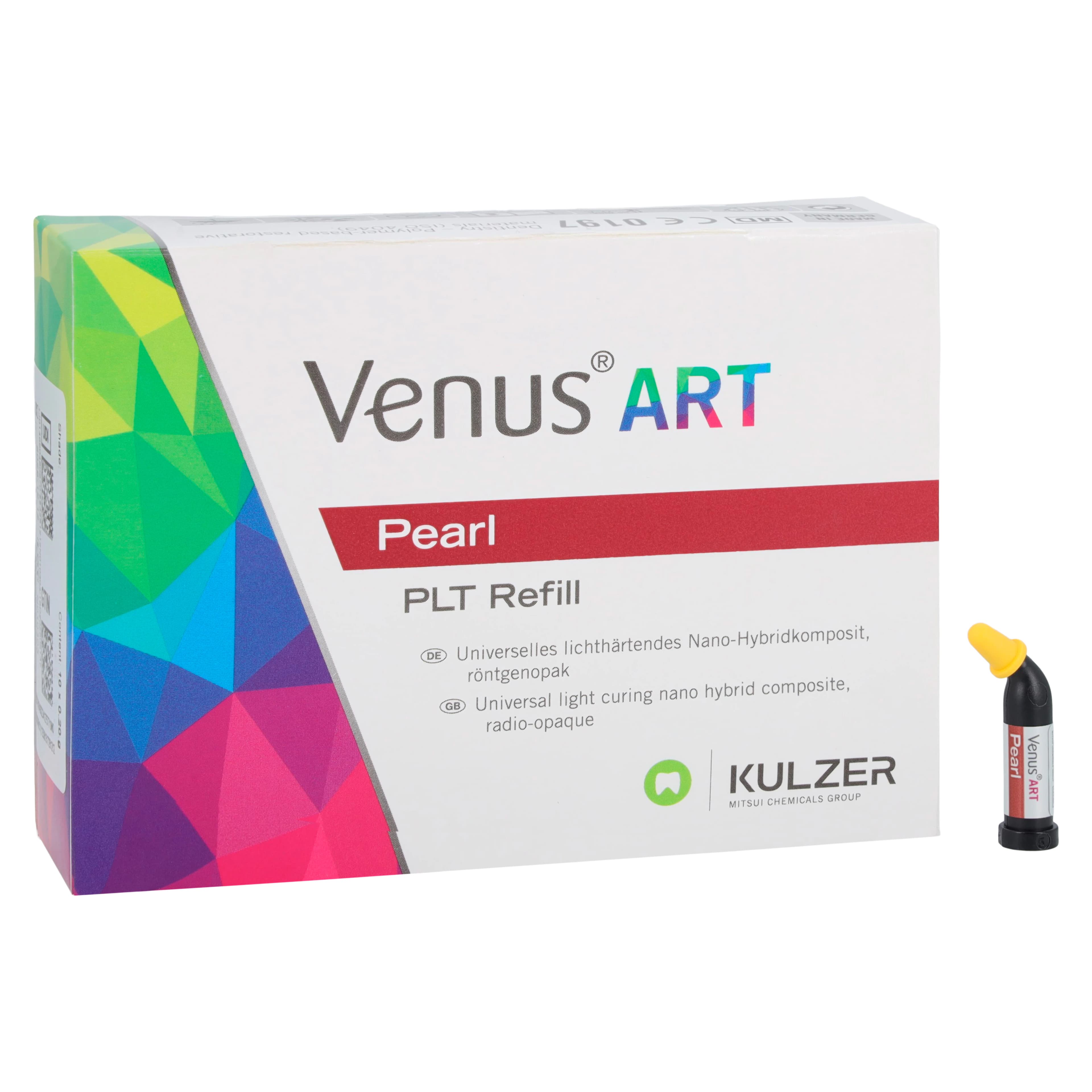 Venus Pearl Nanohybrid Bulk Fill Composite, Light-Cure, PLT Refill, Universal Viscosity, 0.2 g, Opaque Medium Chromatic, 10/Pk, 66048165 - Venus Pearl Nanohybrid Bulk Fill, Light-Cure, PLT Refill, Universal Viscosity, 0.2 g, Opaque Medium Chromatic, 10/Pk - Image 1