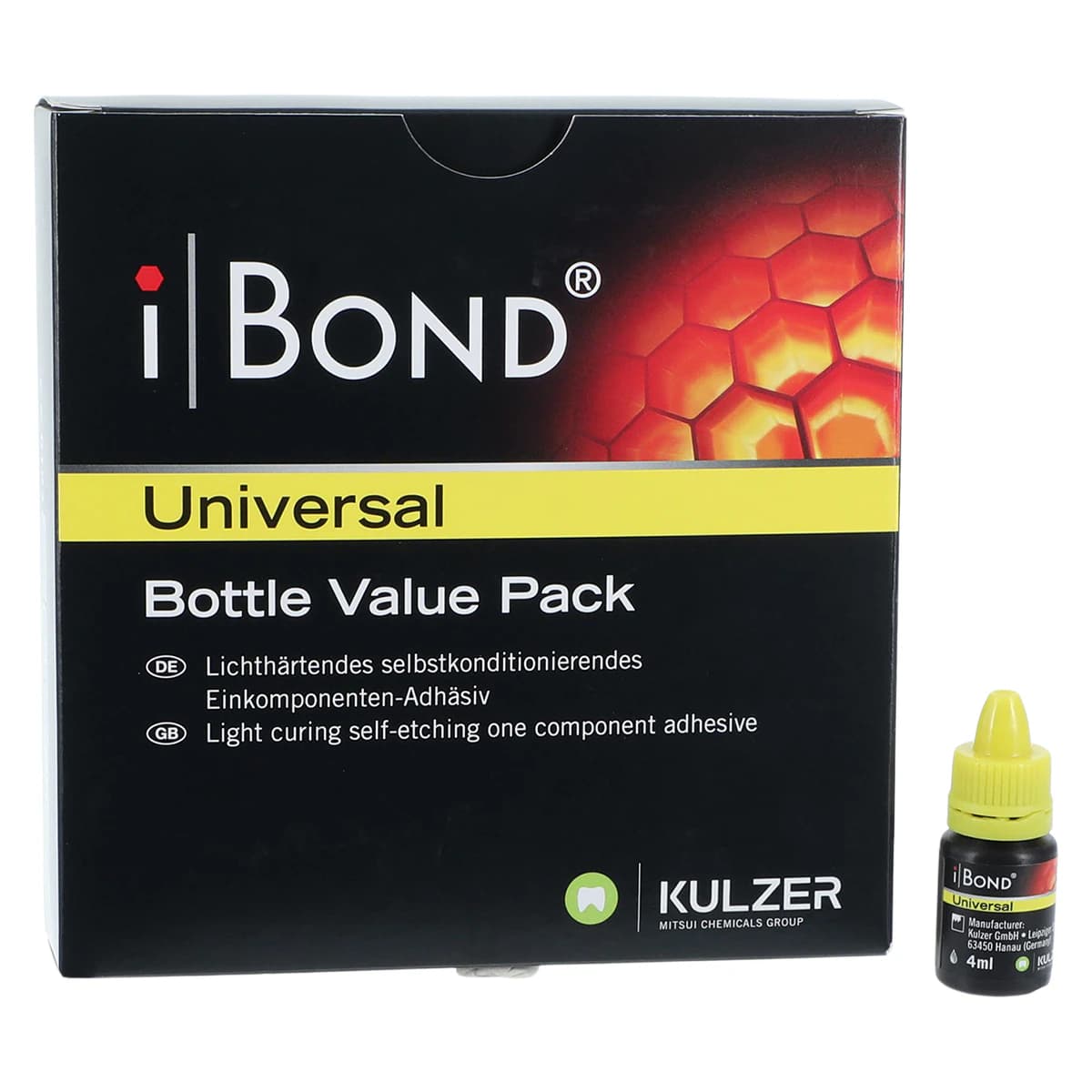 Kulzer iBOND Universal Light-Curing Adhesive, Bottle Value Pack, 3 x 4 mL, 66061412 thumbnail 2