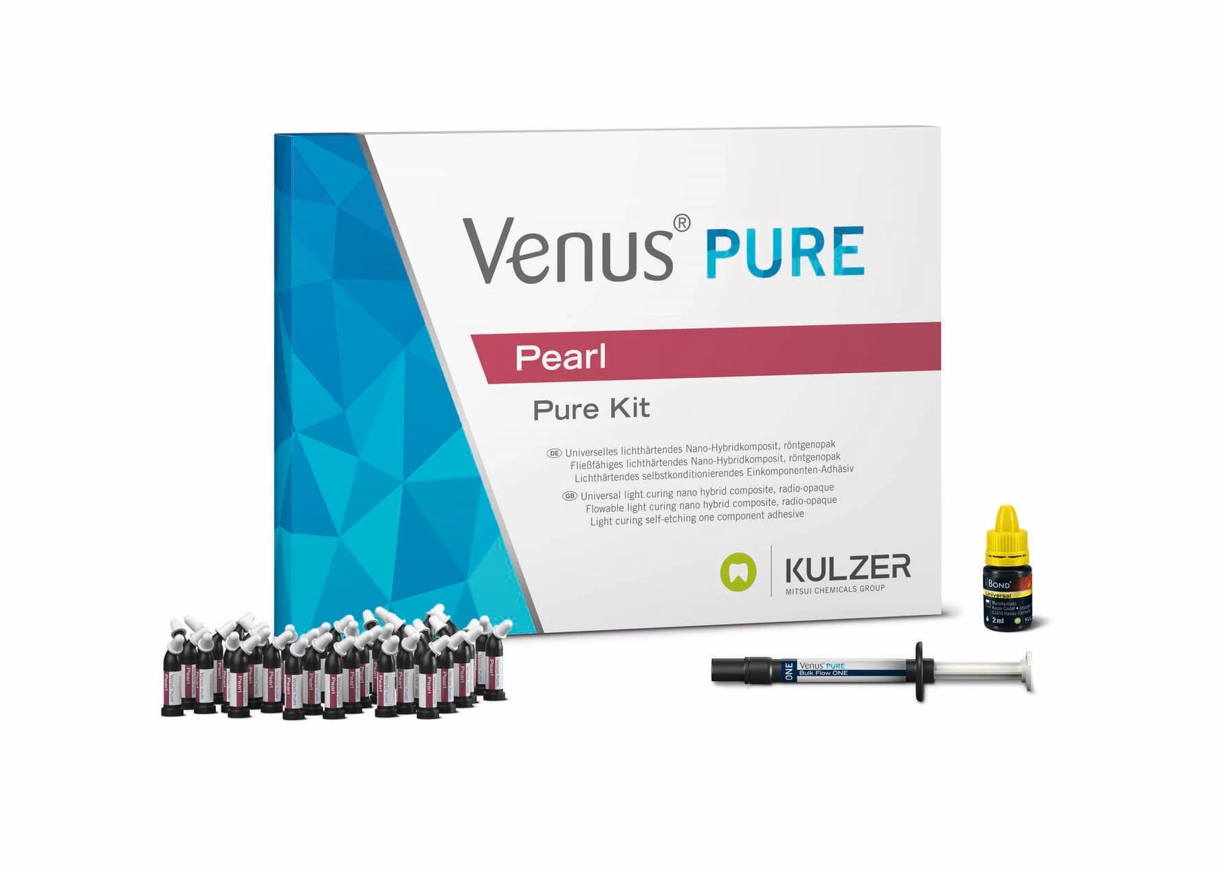 Kulzer Venus Pearl Pure PLT Introductory Kit, Universal Shades Light & Medium, 66098266 - Venus Pearl Pure Kit - PLT - Image 1