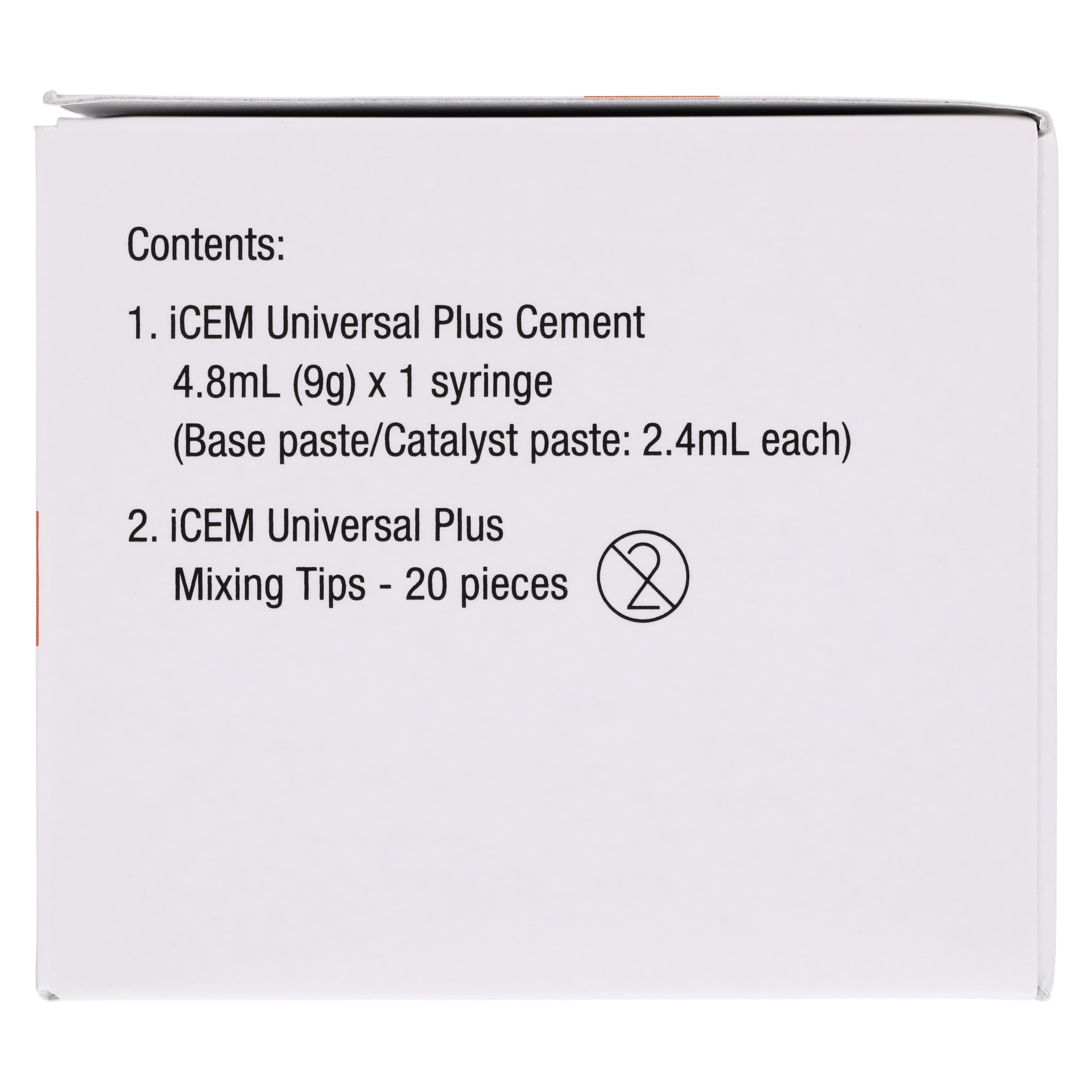 iCEM Universal Plus Resin Cement Syringe, White, 9g (4.8 mL), Refill, 1 Syringe, 66101219 thumbnail 10