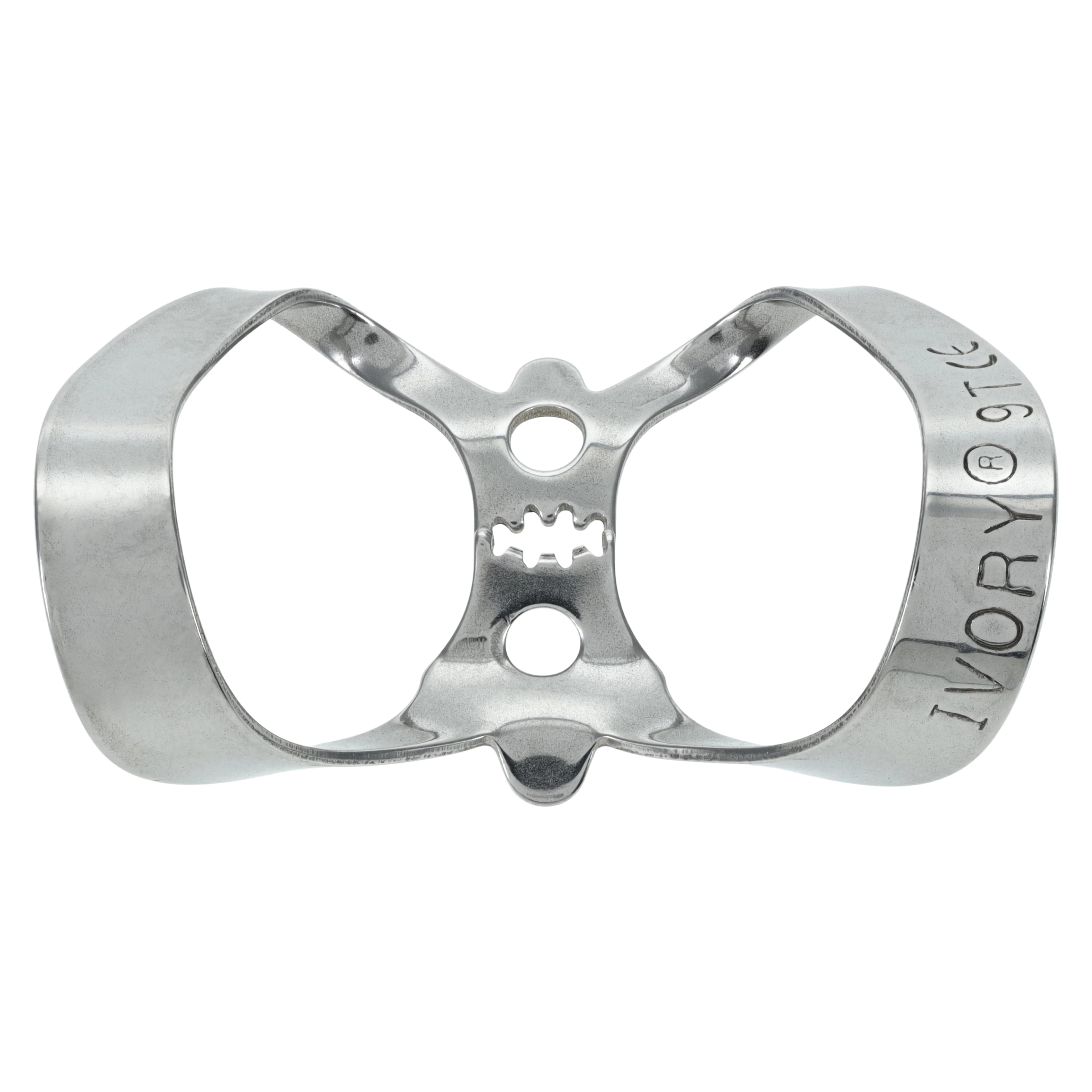 Ivory Tiger Rubber Dam Clamp, #9T, Winged, Serrated Jaws, Anterior, 50057855 - Ivory Tiger, Rubber Dam Clamp, # 9T, 50057855 - Image 1