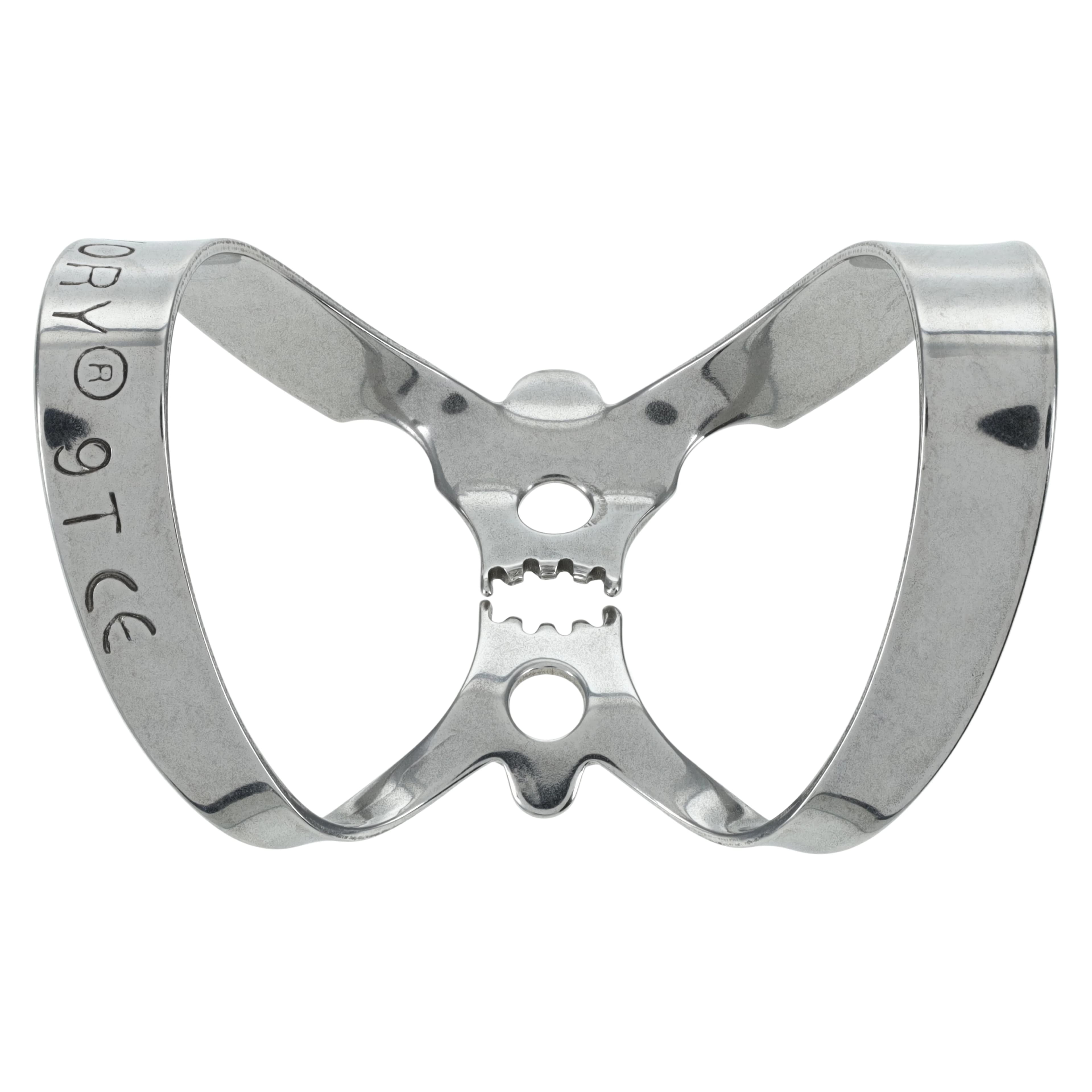 Ivory Tiger Rubber Dam Clamp, #9T, Winged, Serrated Jaws, Anterior, 50057855 thumbnail 2