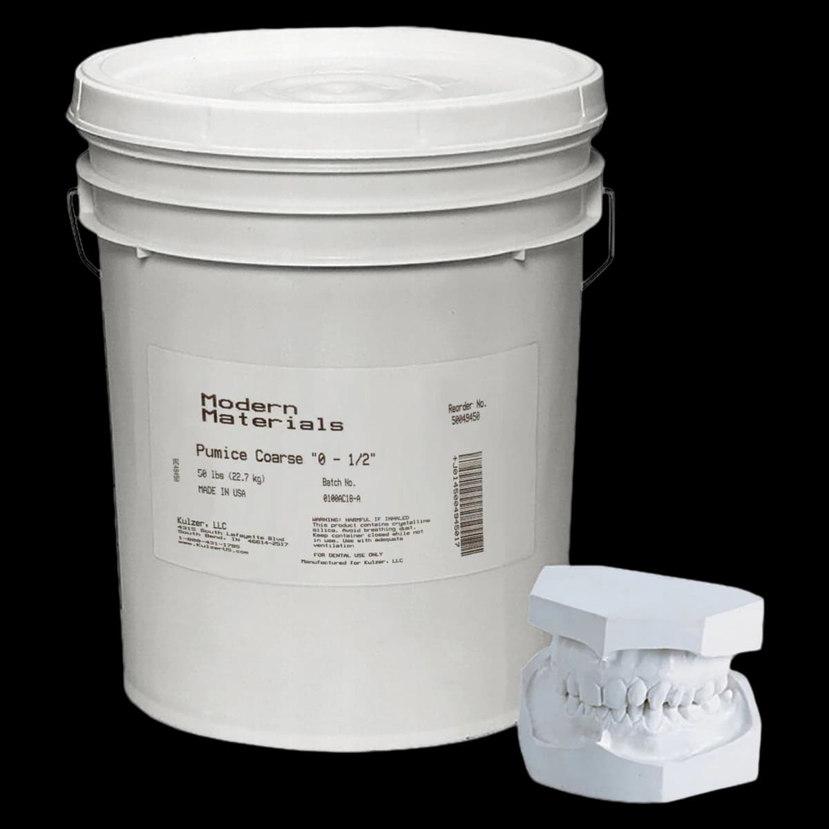 Kulzer Modern Materials Pumice - Fine FF Grit, 50 lb Carton, 50049250 - Modern Materials Pumice - Fine - "FF" Grit - Image 1