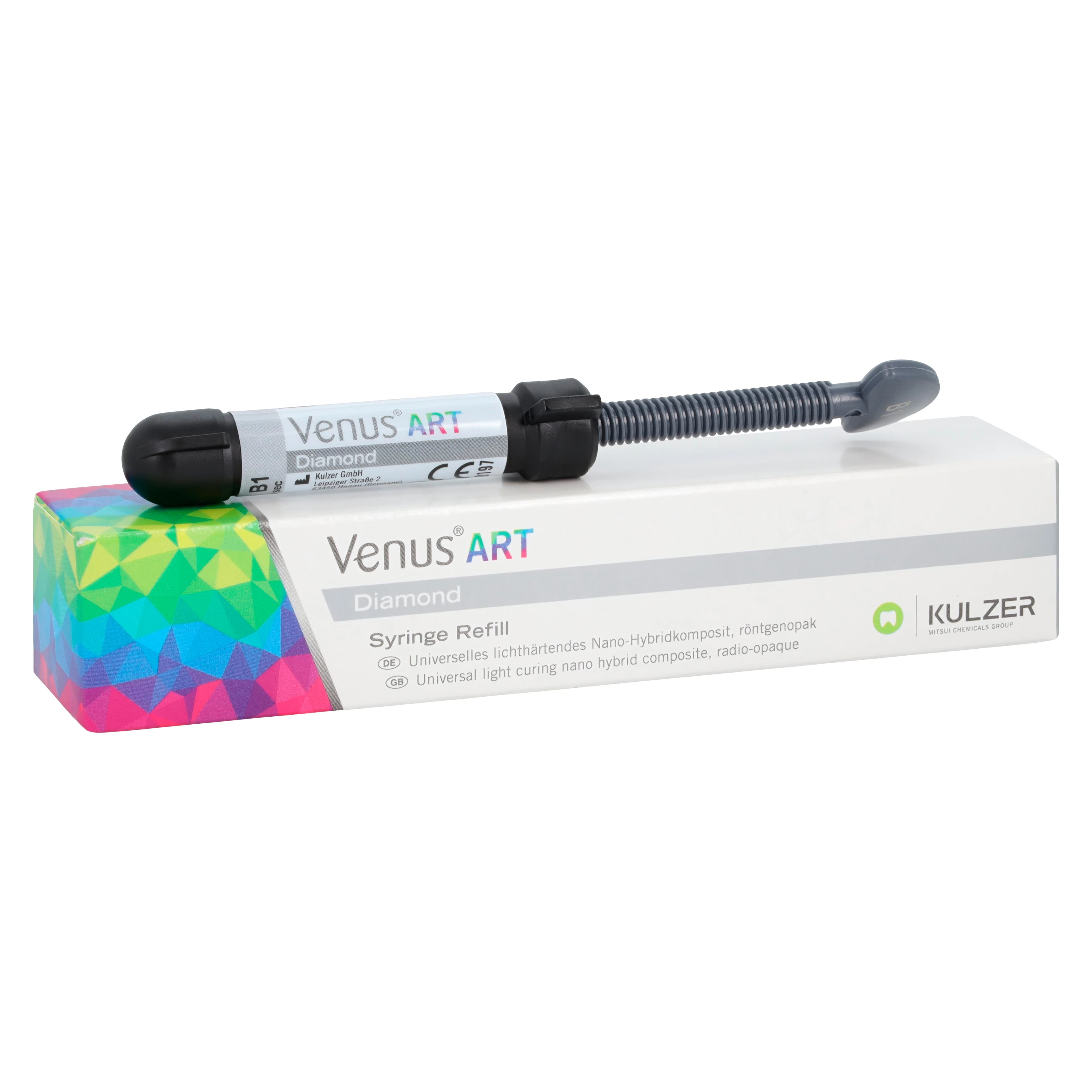 Venus Diamond Nanohybrid Universal Composite, Light-Cure, Syringe Refill, 4 g, Shade B1, 1/Pk, 66035478 - Venus Diamond, Light-Cure, Syringe Refill, 4 g, B1, 1/Pk, 66035478 - Image 1