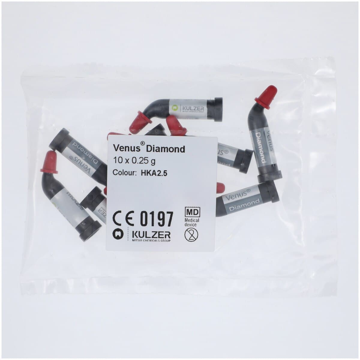 Venus Diamond Nanohybrid Universal Composite, PLT Refill, Shade HKA2.5, 0.25 g, 20/Pkg, 66039010 thumbnail 7