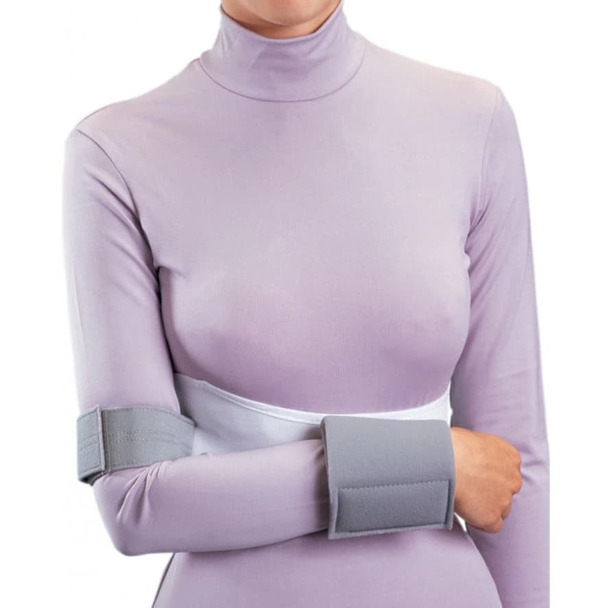 Procare Shoulder Immobilizer, Adult X-Large, White/Green, 36-42" - Immobilizer Wh/Gr Shoulder - Image 1