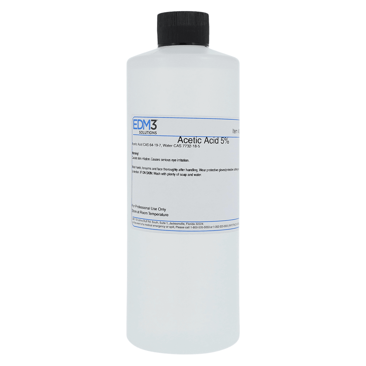 Acetic Acid Reagent 5%, 16 oz Bottle - Acetic Acid 5% - Image 1