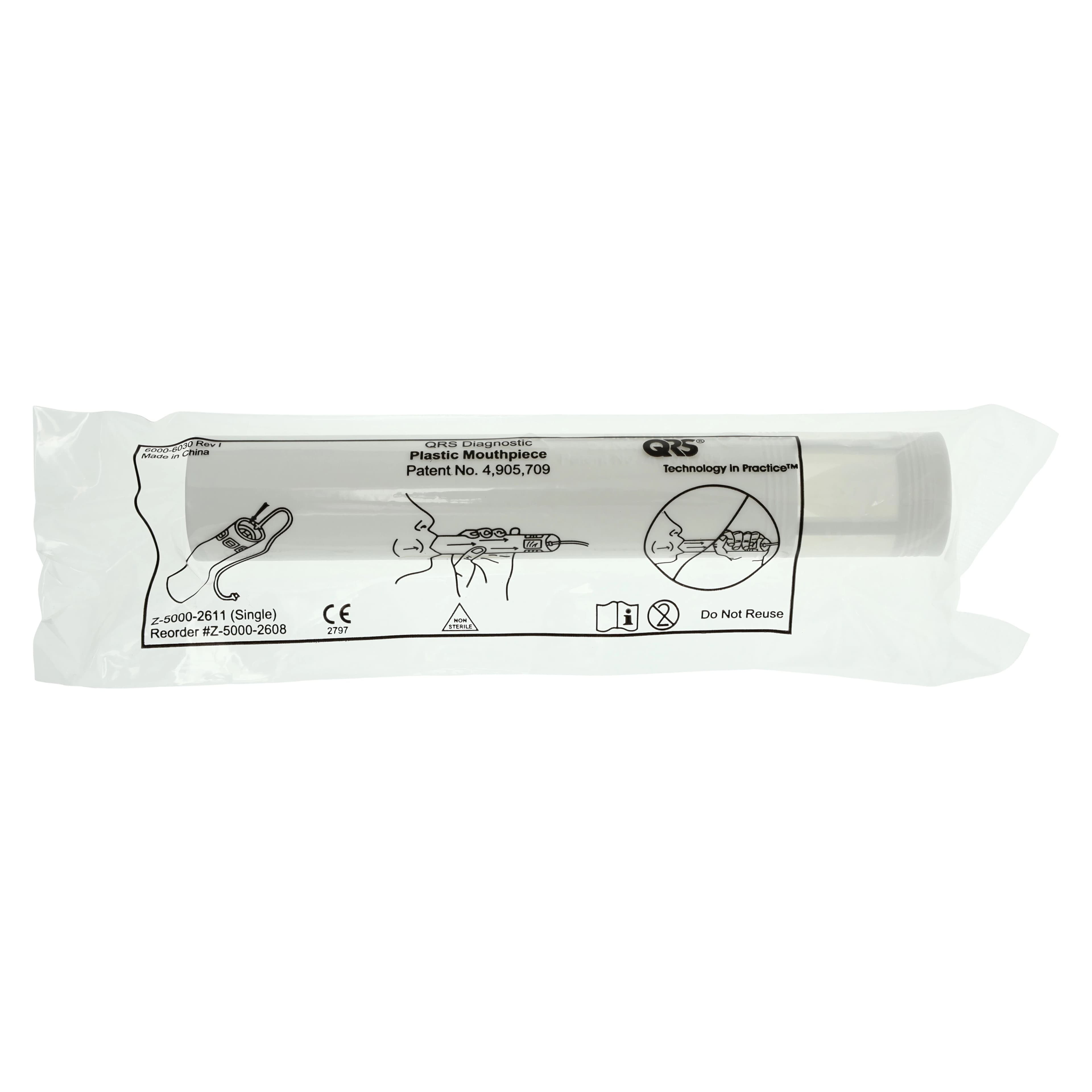 Vectracor Calibrated Spirometer Mouthpiece, Pre-Calibrated, 100/Box thumbnail 2