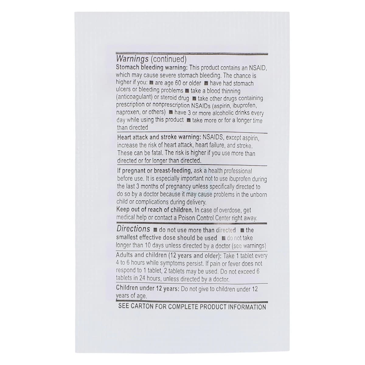 Addaprin Ibuprofen NSAID Tablets, 200mg, 500 Count (250x2/Box) thumbnail 4