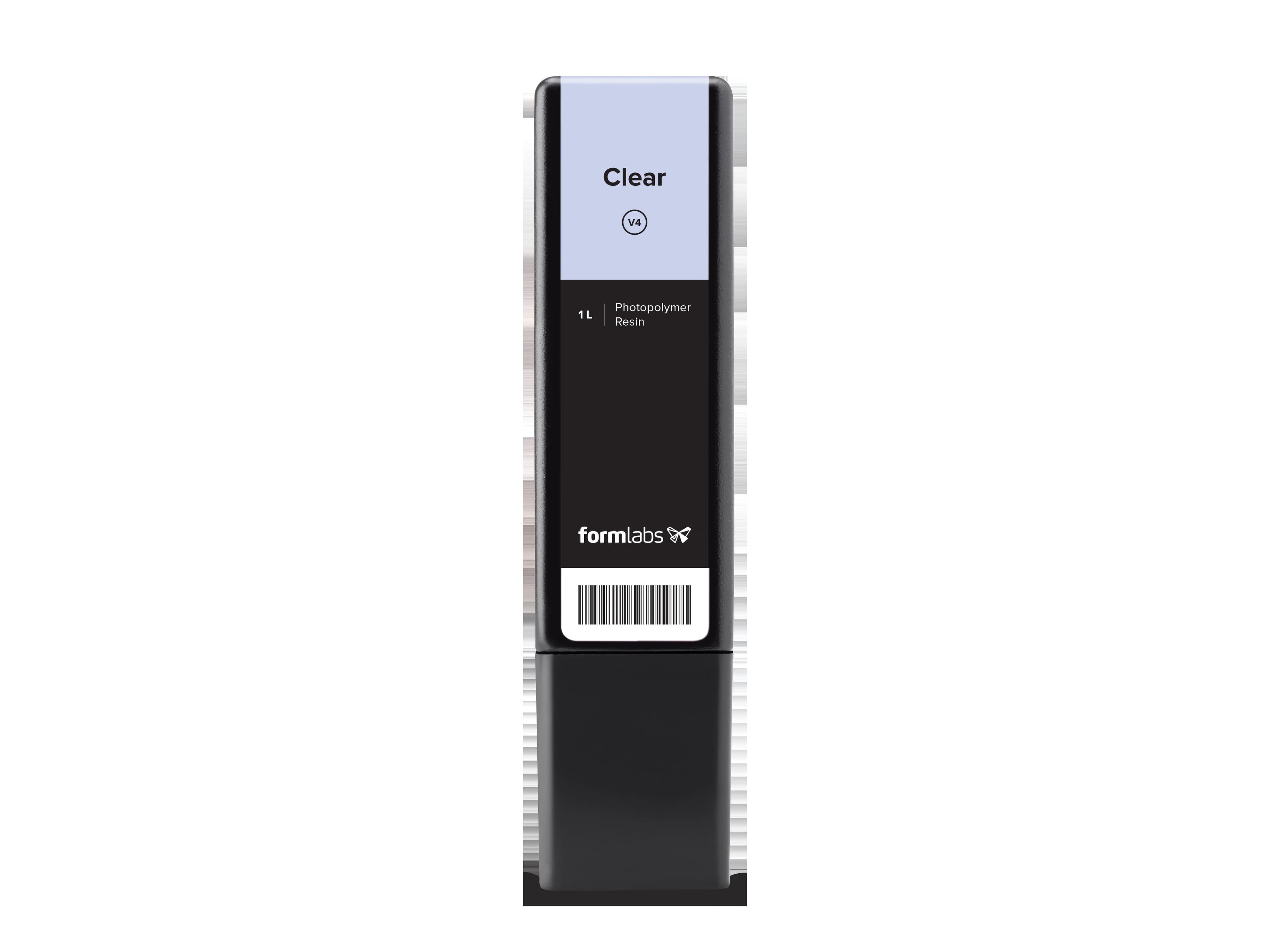Formlabs Clear Resin V4.1 for Form 3, 1L Cartridge - Clear Resin V4.1 Form 3 1L - Image 1