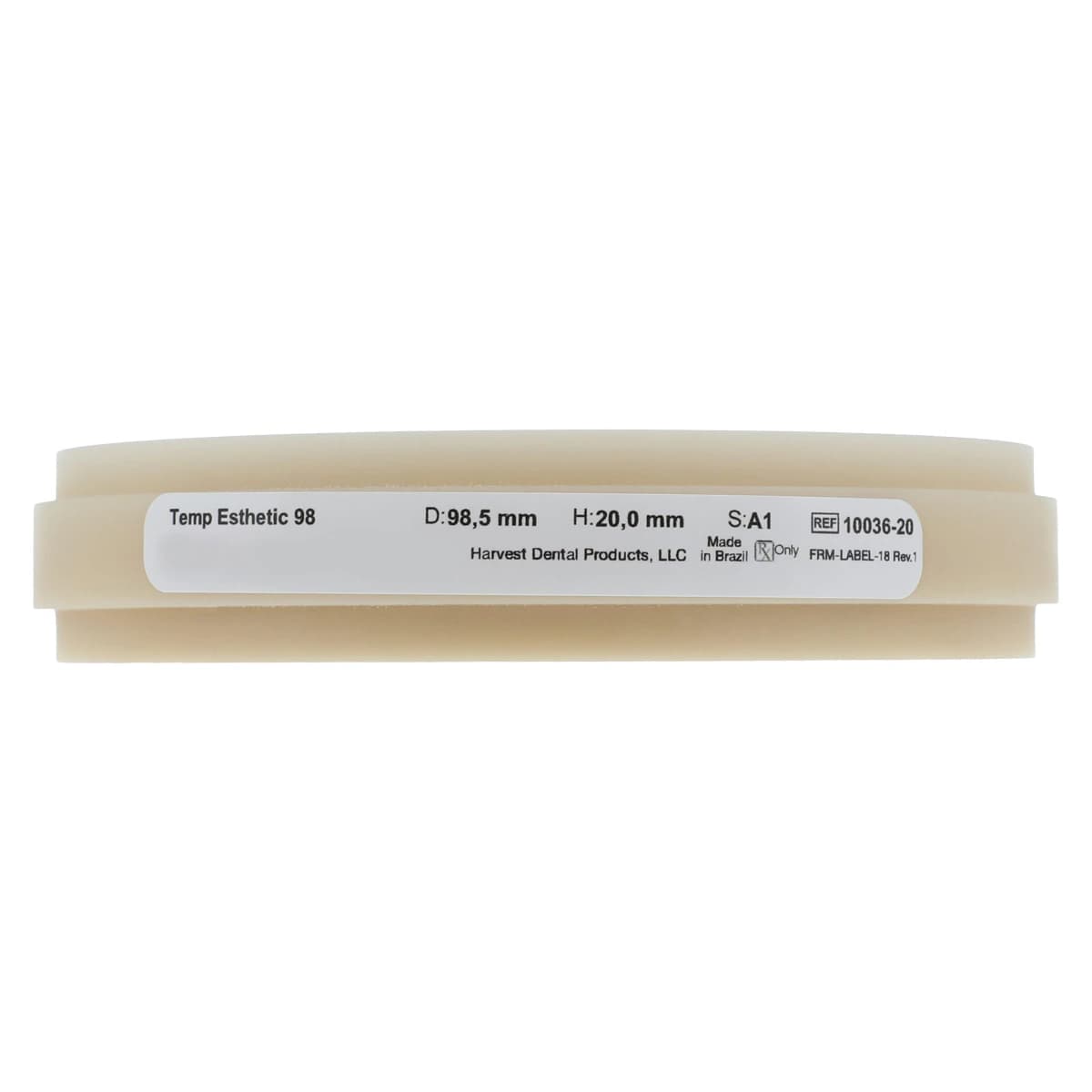 Harvest Esthetic DCL PMMA Denture + Temp Disc, A1 Shade, 98 x 20 mm, 01KEZKNHSN0833BR57E3K1SV51 thumbnail 5