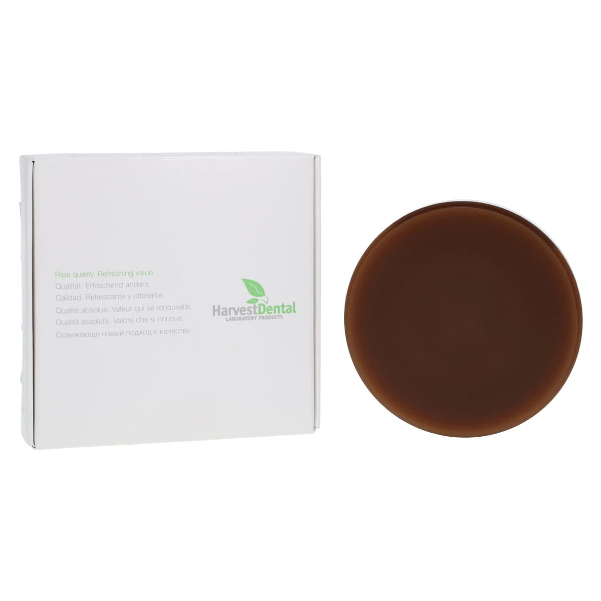 ZCAD Wax Press 98 Brown, 98.5 mm Diameter x 20 mm Thick, 1/Pkg - Harvest Wax Press - Brown 98 x 20 - Image 1
