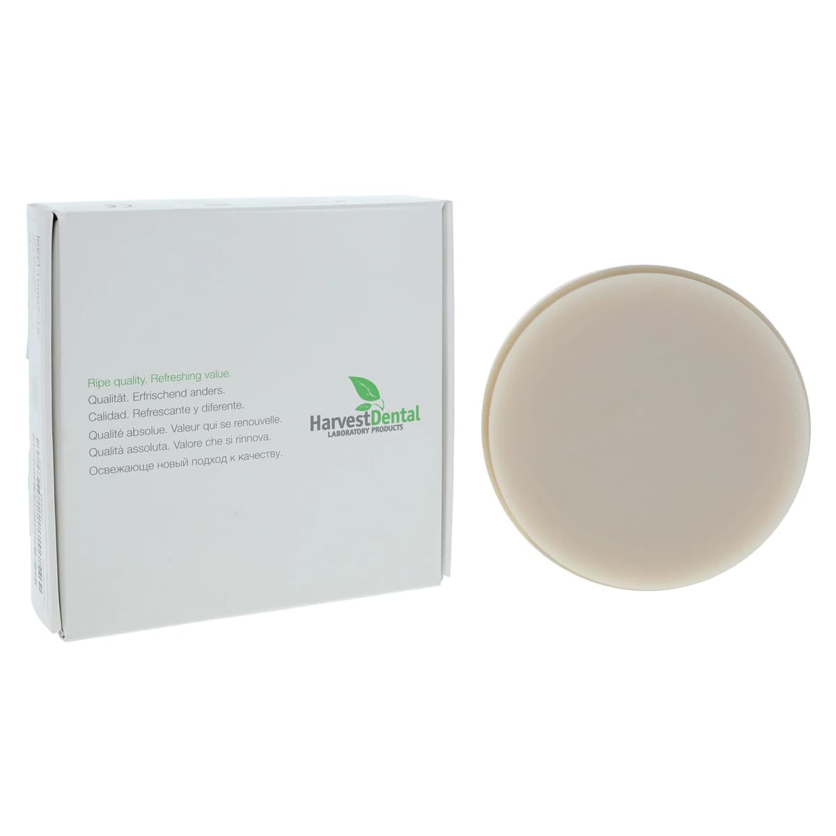 Harvest Esthetic DCL PMMA -ML- Denture + Temp Disc, 98 x 25 mm, Shade A1, 1/Pkg - Harvest Esthetic DCL PMMA -ML- Denture + Temp Disc – 98 x 25 mm - A1 - Image 1