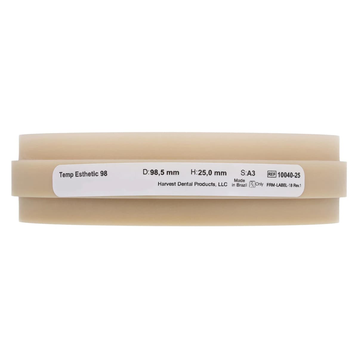 Harvest Esthetic DCL PMMA Denture + Temp Disc, A3 Shade, 98 x 25 mm, 01KEZKNHSSDZNAXW7TMF0W8N73 thumbnail 4