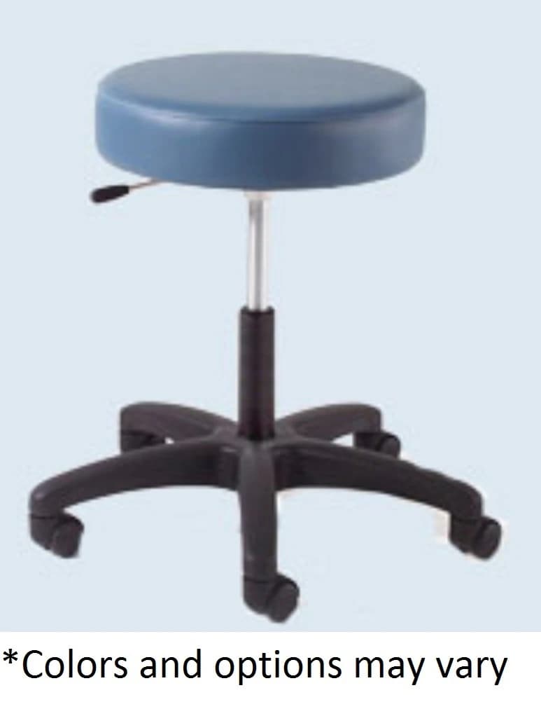Brandt Econobuoy Exam Stool with Auto-Lock Casters, Burgundy - Stool Exam Auto Lock Caster - Image 1