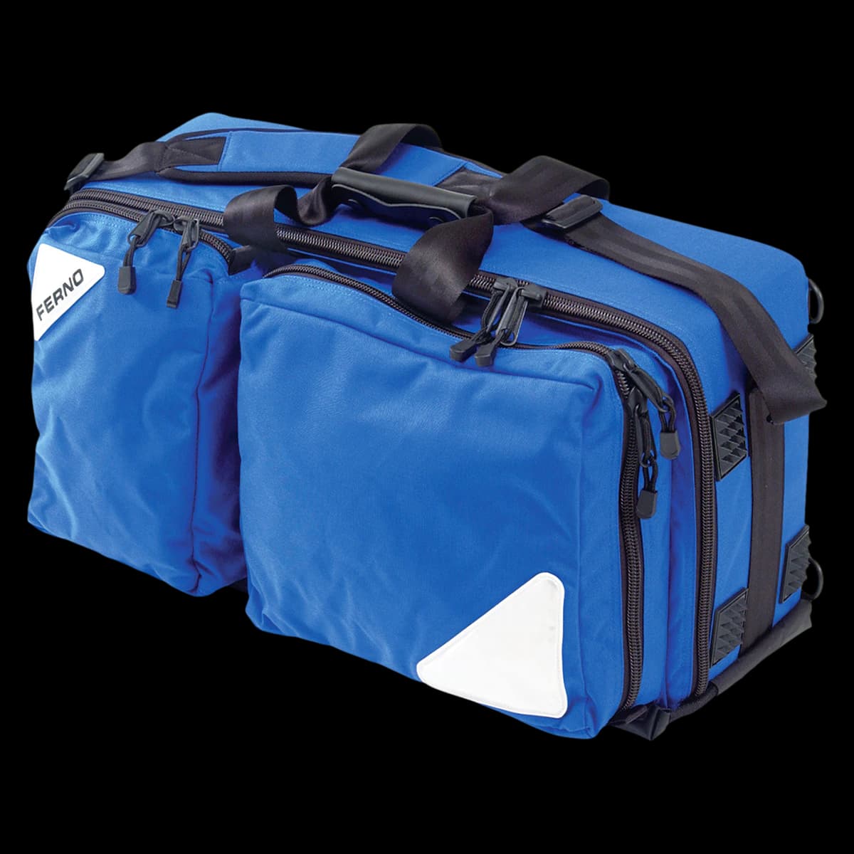 Ferno Airway Management Oxygen Kit, Blue Reusable Bag with Zipper Closure, Outside Pocket, 2 Removable 5137 Utility Pouches, 1 5131 Pouch, O23 Cylinder Bag with Handle - Airway Management Oxygen Kit - Image 1