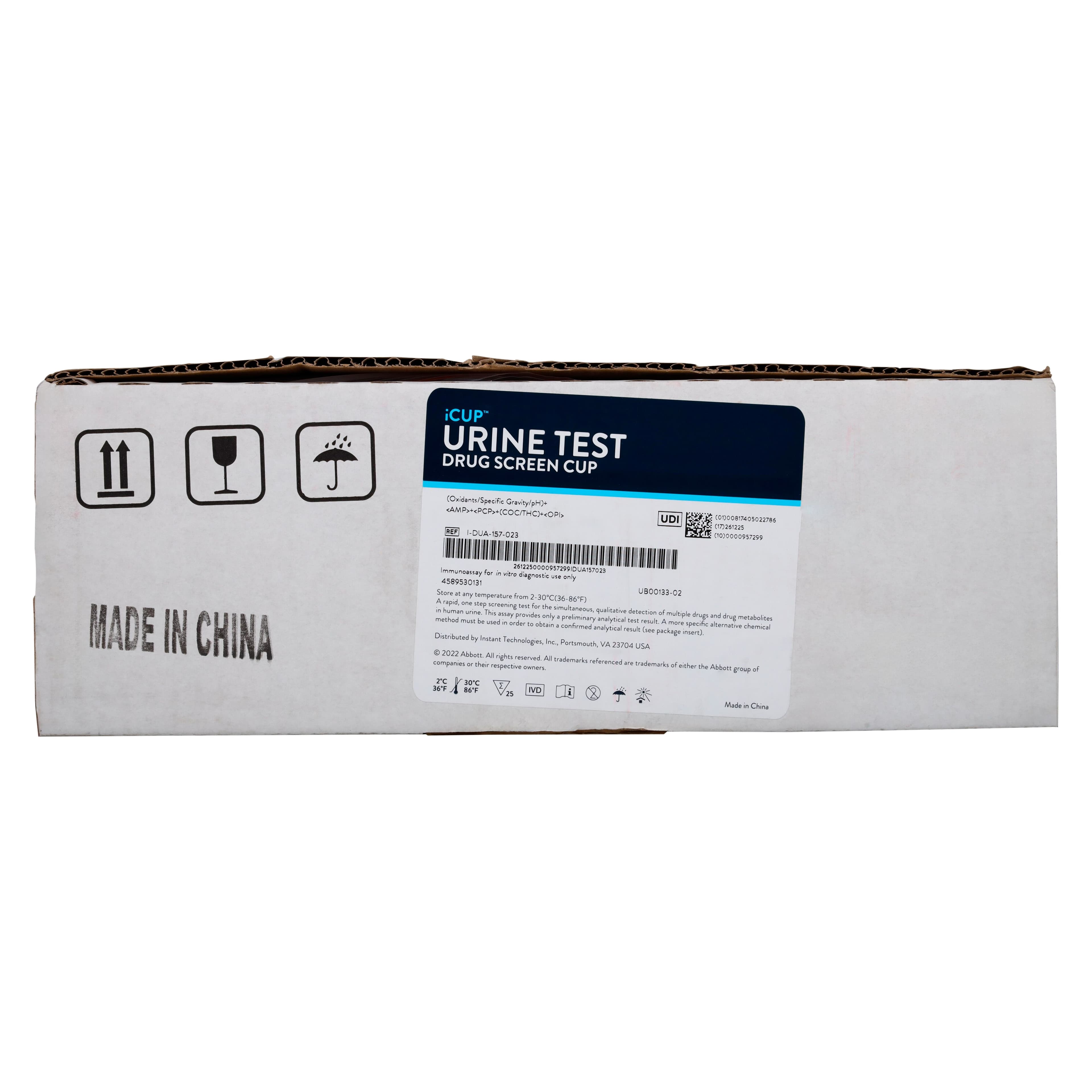 iCup AD Drug Screen Test Kit, 5 Panel with Validity Testing (COC/THC/OPI/AMP/PCP), Moderate Complexity, 25/Box thumbnail 8