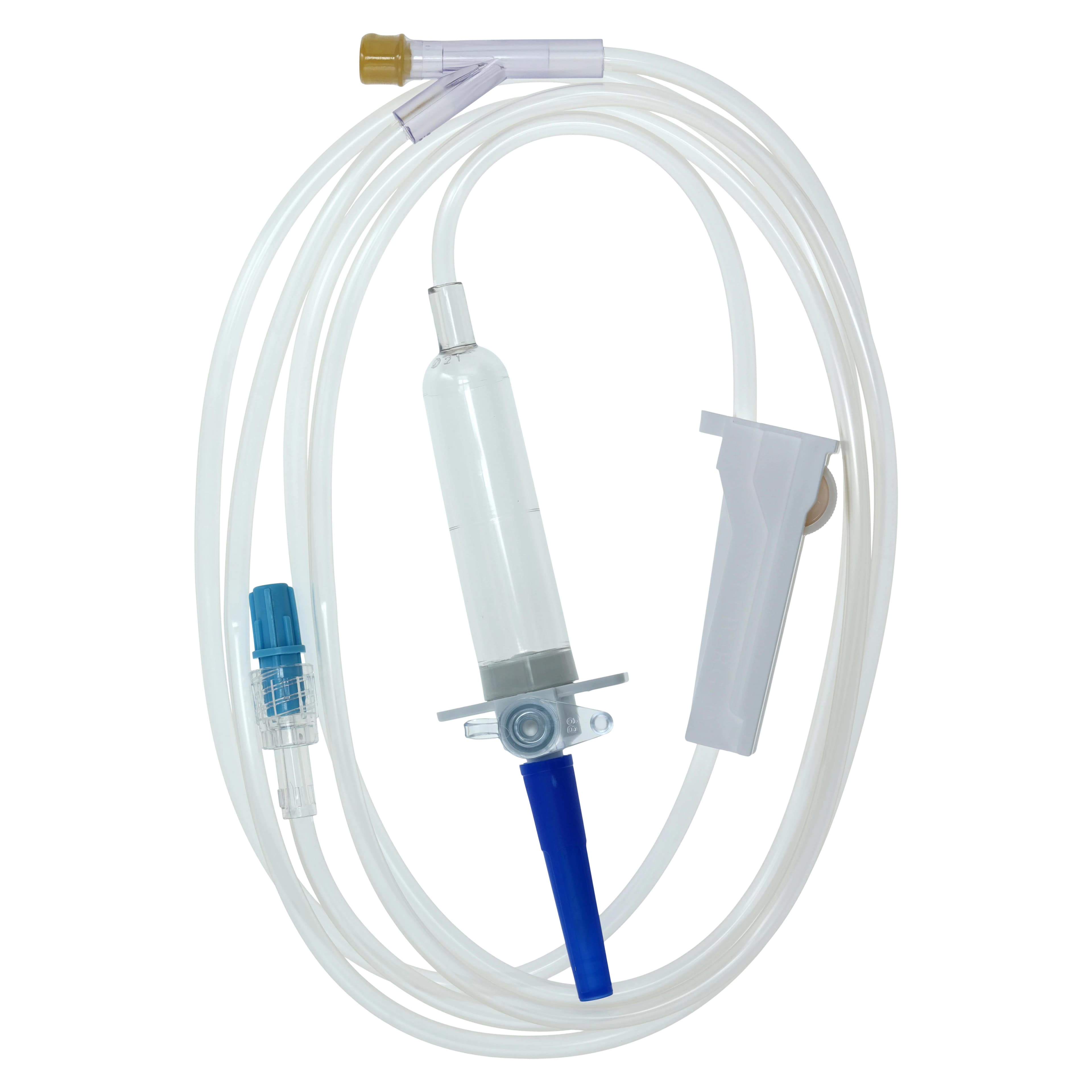 Kawasumi IV Administration Set, Y-Injection Site, 20 Drops/mL, 84" Tubing, Vented Gravity Drip, Non-DEHP, Sterile, 50/Case thumbnail 2