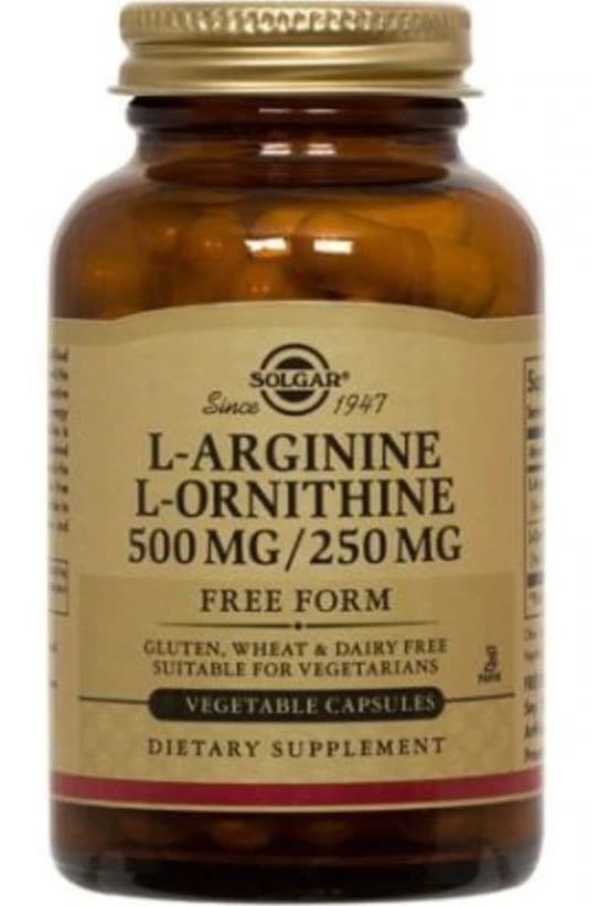 Garden of Life L-Arginine/L-Ornithine Vegicaps, Free Form, 500mg/250mg, 100 Count - L-Arginine/L-Ornith Vegicaps - Image 1