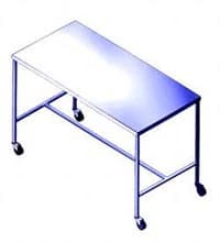 Blickman Industries Stainless Steel Instrument Table, 36"W x 24"D x 34"H - Table Instrument SS - Image 1