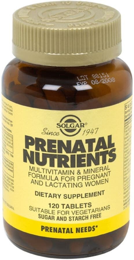 Garden of Life Prenatal Nutrients Supplement Tablets, Vegetarian, 120/Bottle - Prenatal Nutrients Tablets - Image 1
